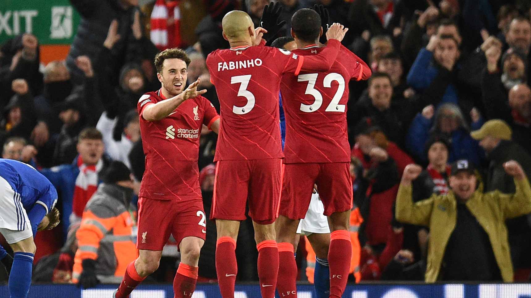 صورة بعنوان: جوتا يقود ليفربول للفوز على ليستر سيتي في الدوري الإنجليزي  