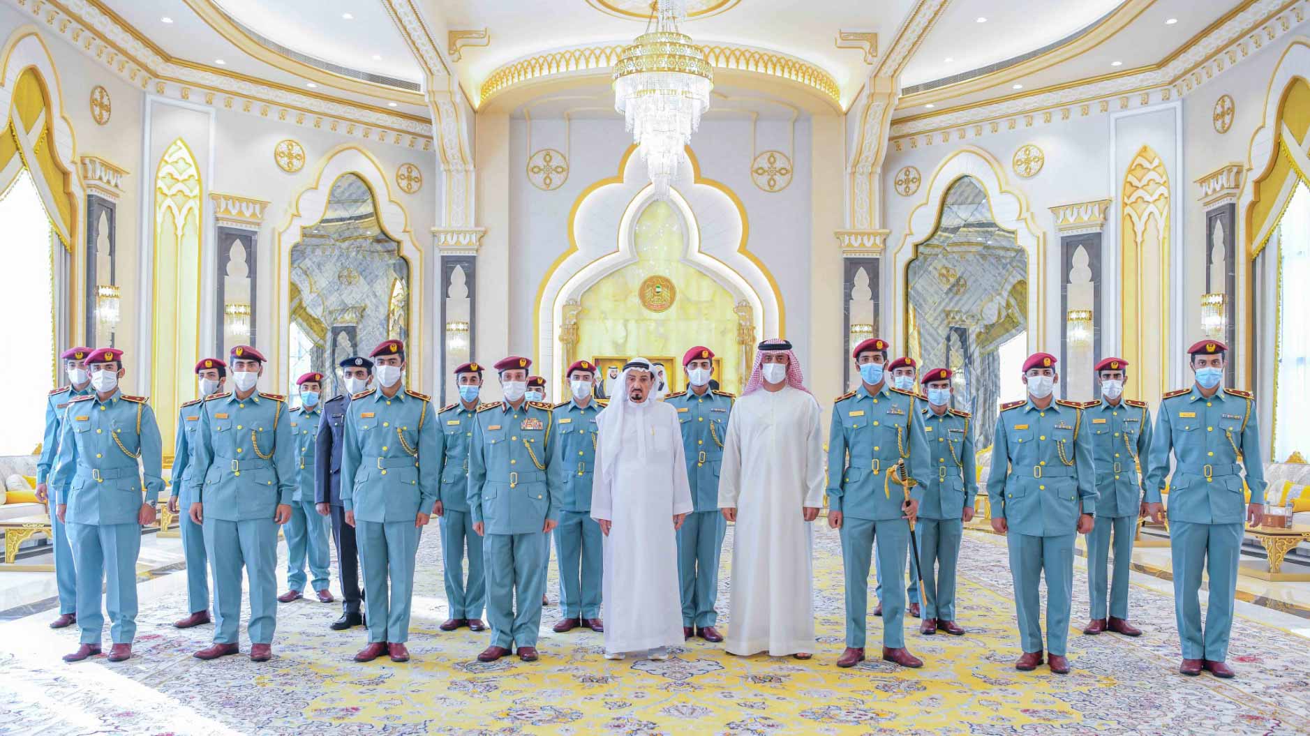 Image for the title: Ajman Ruler highlights importance of teaching modern police work 
