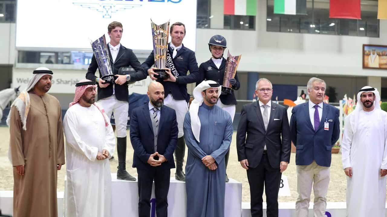 Image for the title: Sultan bin Ahmed crowns Kristaps with Sharjah Ruler Championship 