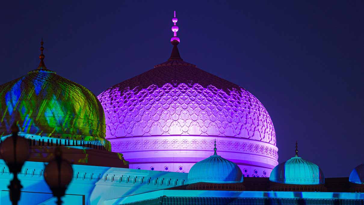 Image for the title: Sharjah Lights Festival adorns three monuments with paintings 