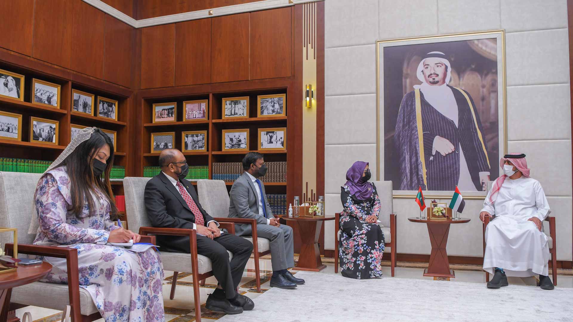 Image for the title: Ajman Crown Prince receives Ambassador of the Maldives 