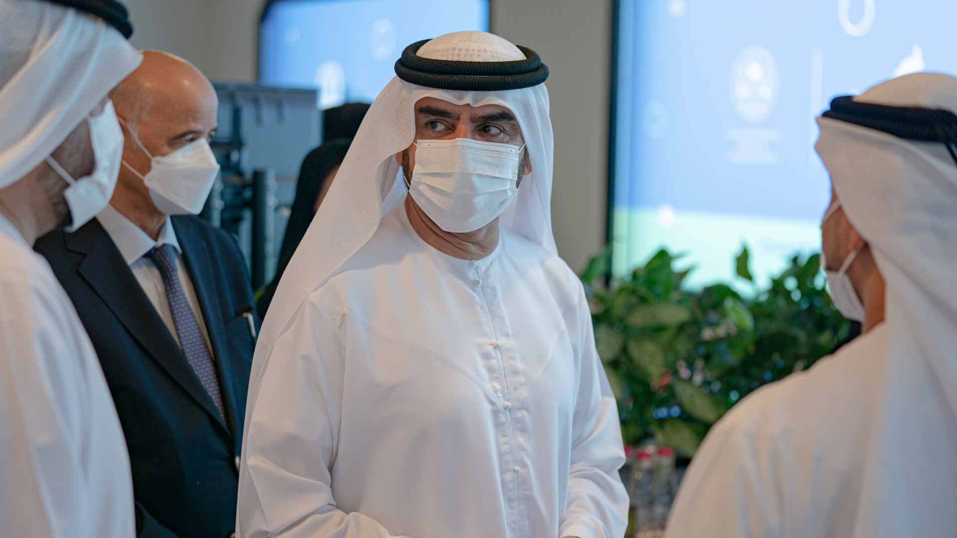Image for the title: Abdullah Al Qasimi visits Innovation Month activities in Sharjah 