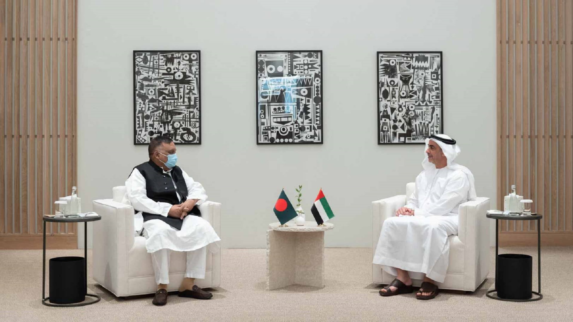 Image for the title: Saif bin Zayed meets with Home Affairs Minister of Bangladesh 