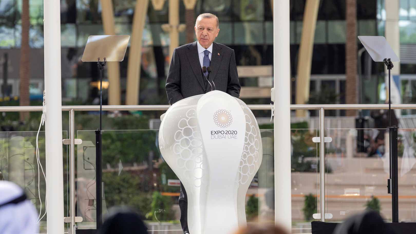 Image for the title: Erdogan witnesses Turkey's National Day at Expo 2020 Dubai 