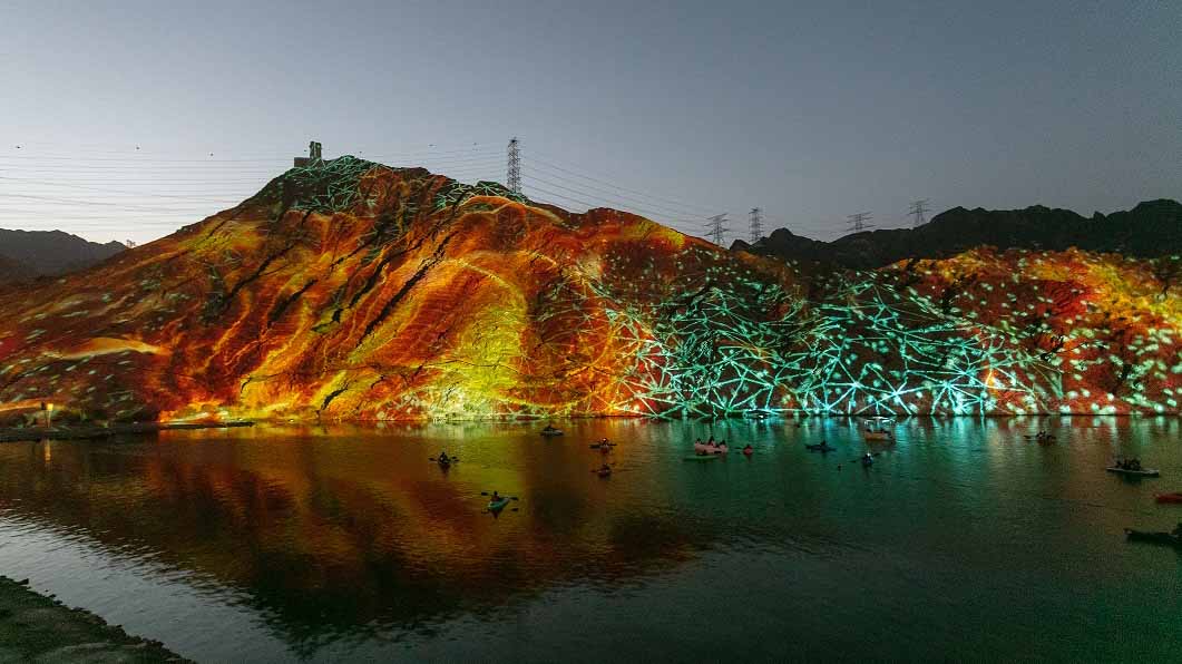 Image for the title: Sharjah Lights Festival shines main landmarks in Sharjah 