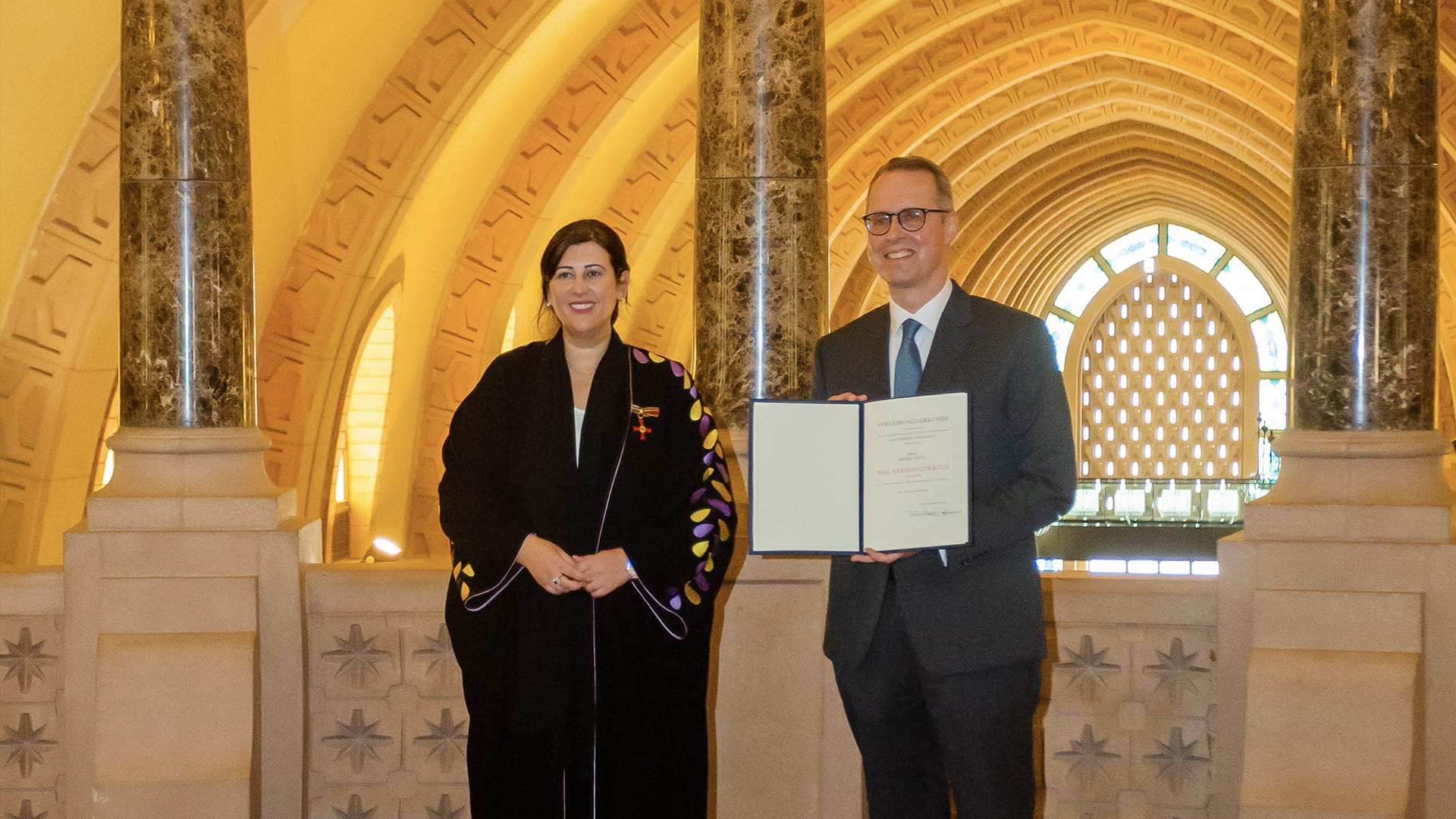 Image for the title: Germany honors Ataya for enhancing cultural links 