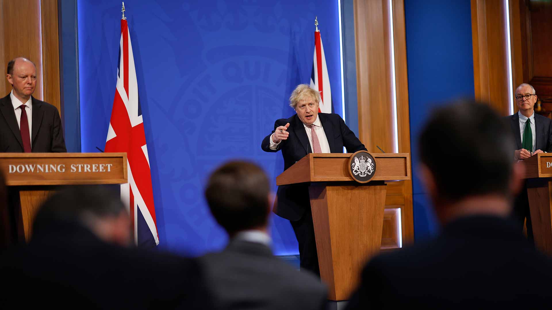 Image for the title: UK's Johnson scraps COVID restrictions in England 