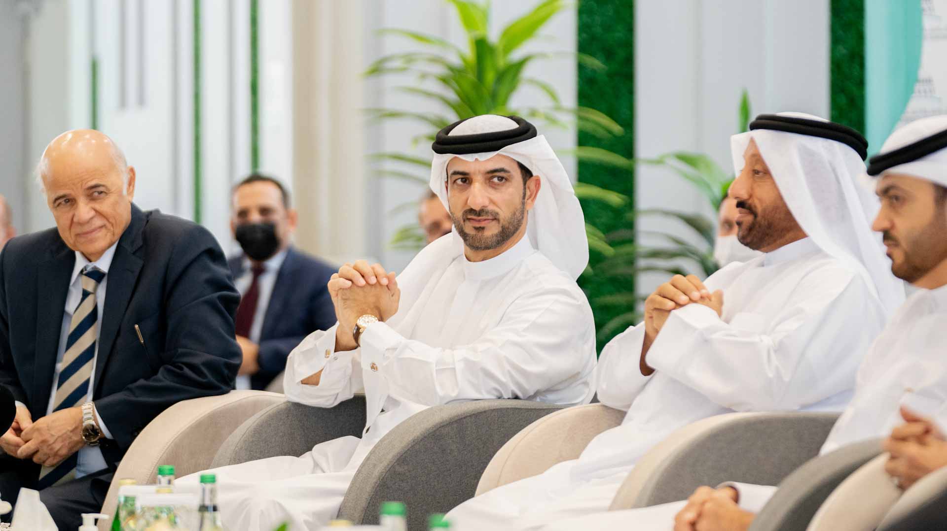 Image for the title: Sultan bin Ahmed meets with UoS’ heads of advisory councils  