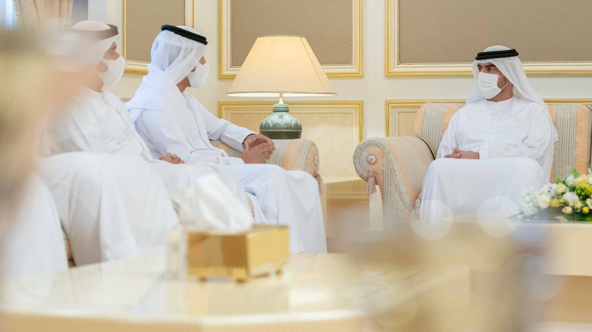 Image for the title: Abdullah bin Salem meets with delegation of SSDSC 