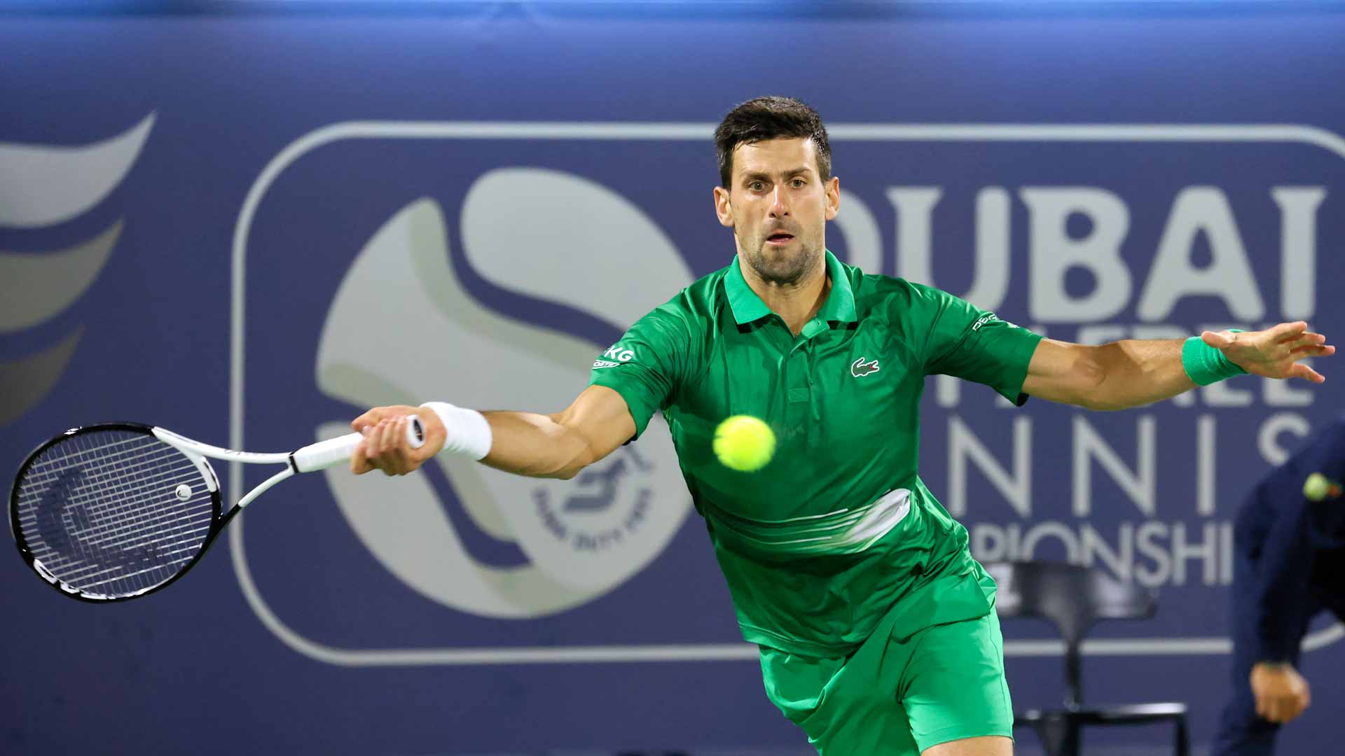 Image for the title: Djokovic, Murray win at Dubai Duty Free Tennis Championships 