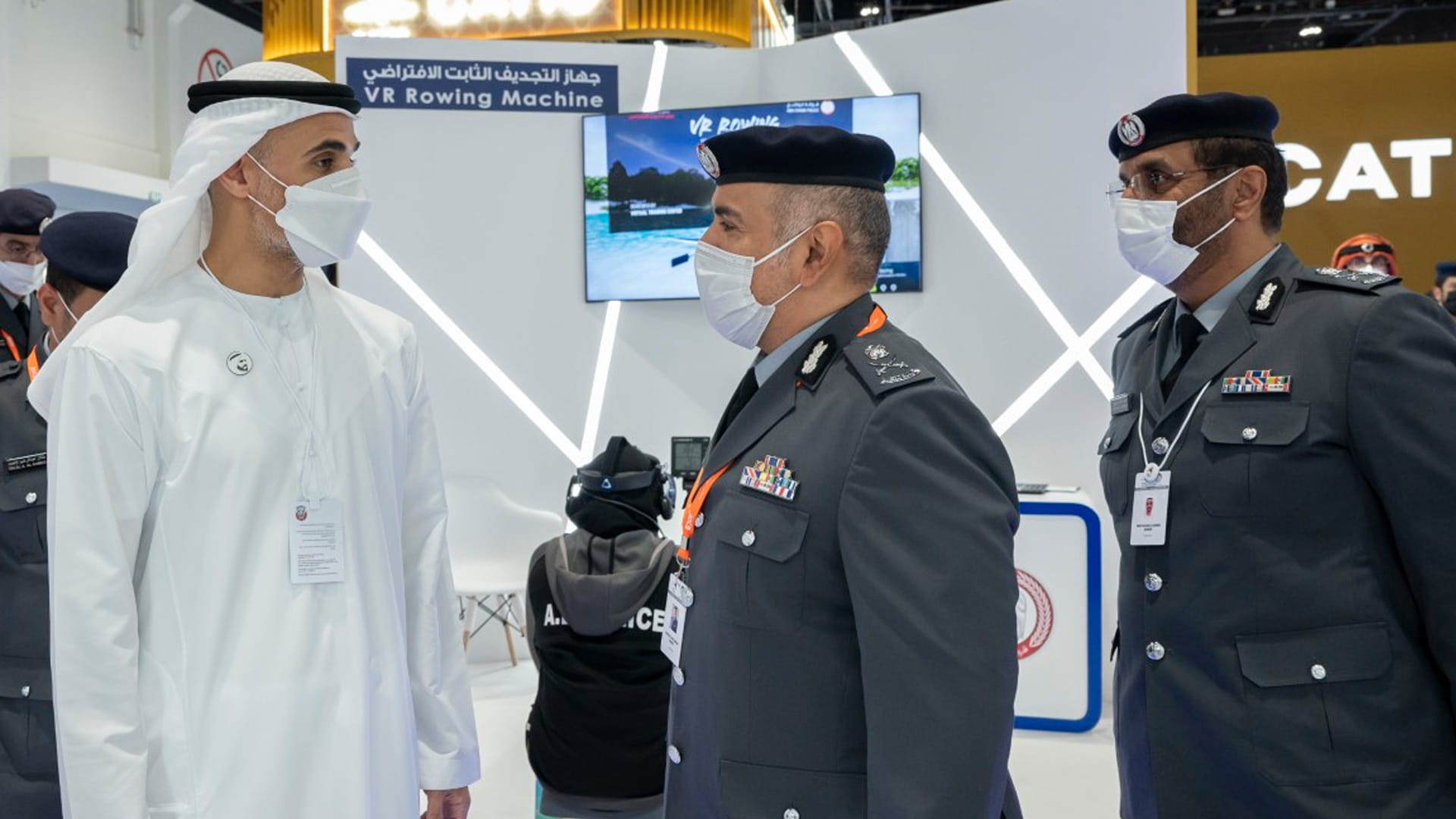 Image for the title: Khaled bin Mohamed bin Zayed visits UMEX and SimTEX exhibitions 