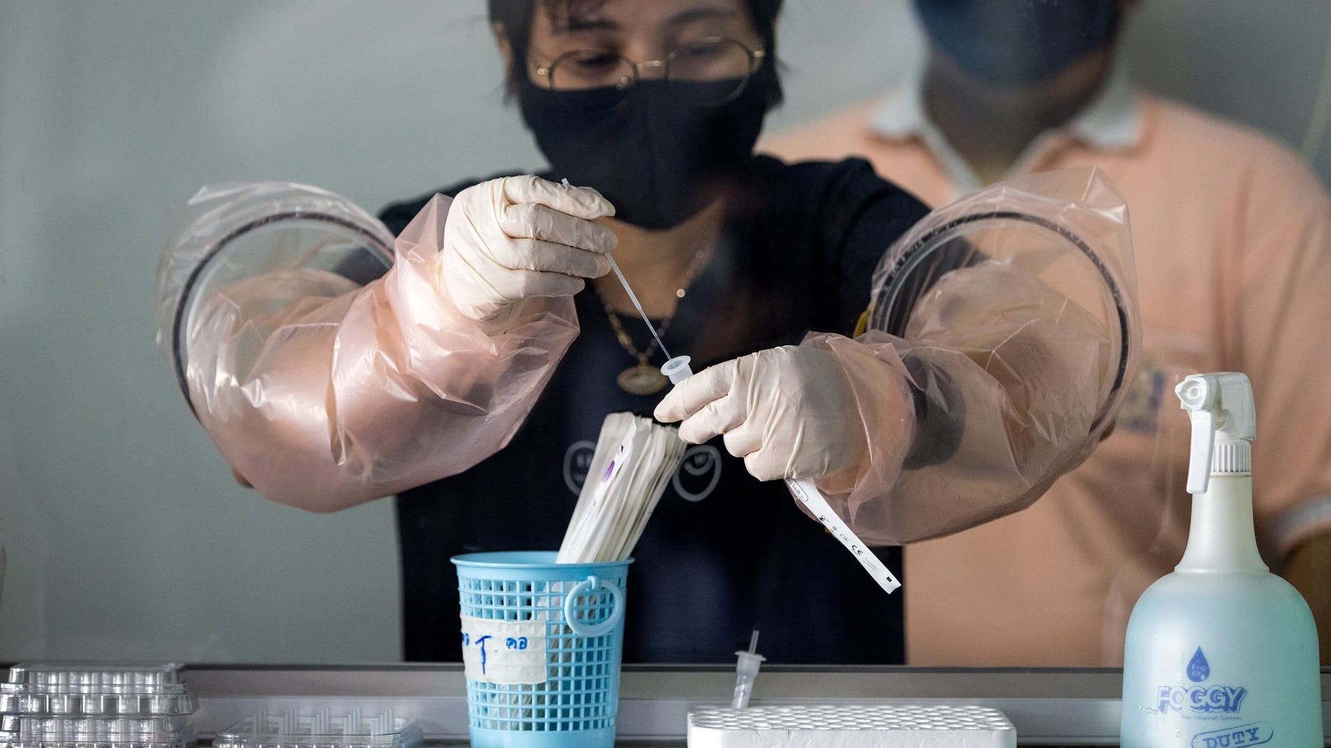 Image for the title: Thailand reports record 23,557 new coronavirus cases 