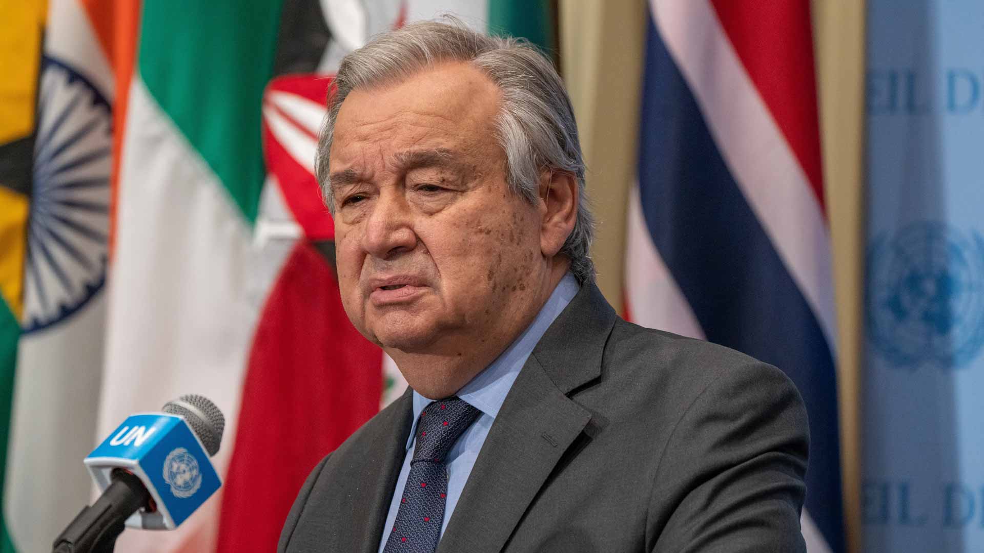 Image for the title: UN chief hails boosting net-zero climate change fight 