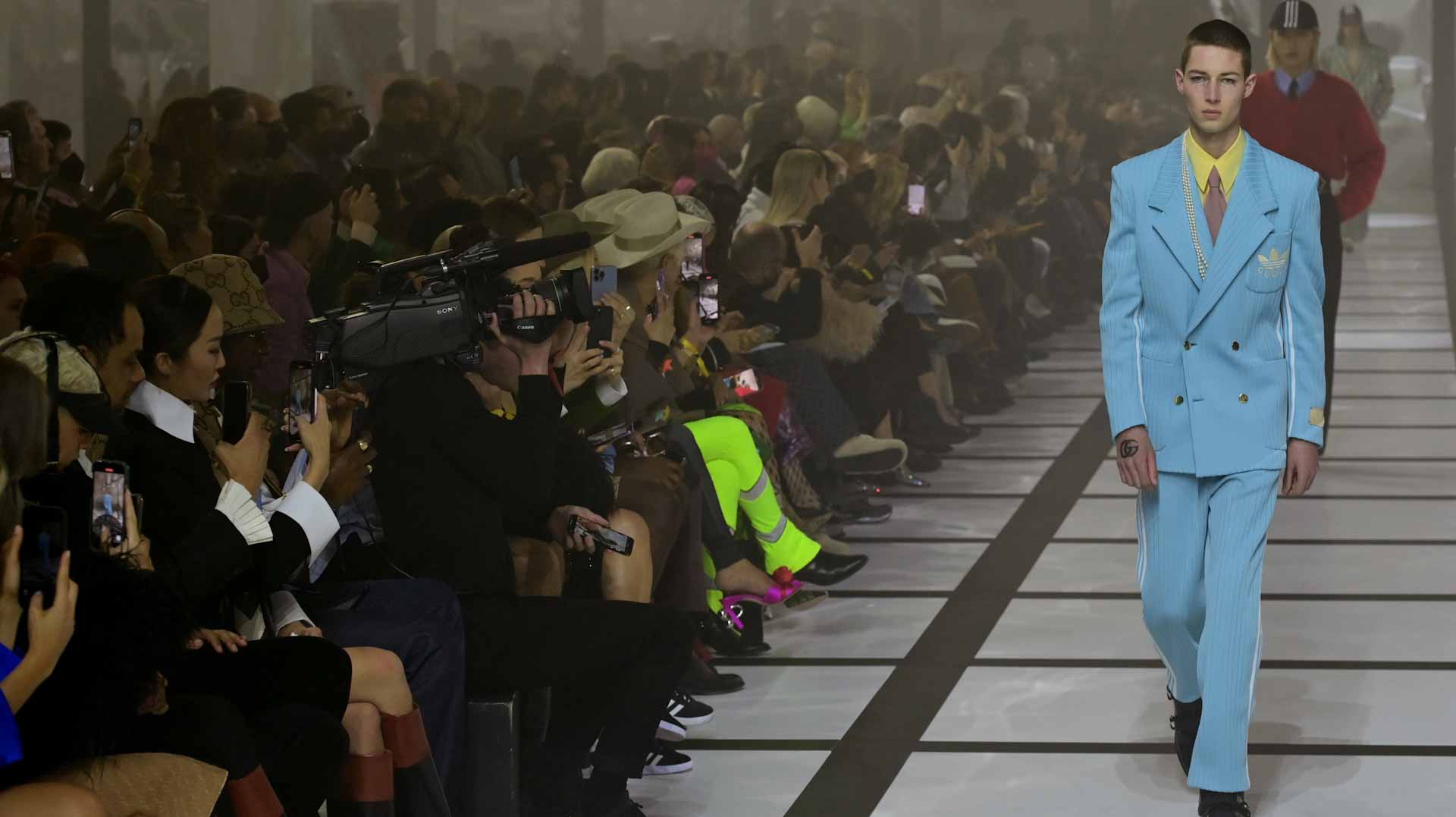 Image for the title: Gucci and Adidas are BFF at Milan Fashion Week 