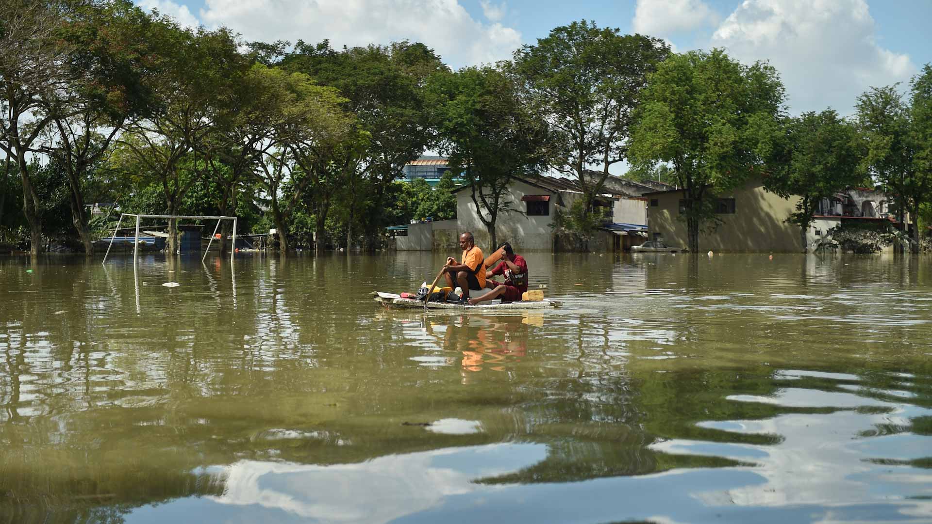 Image for the title: 12,000 displaced by floods in Malaysia 