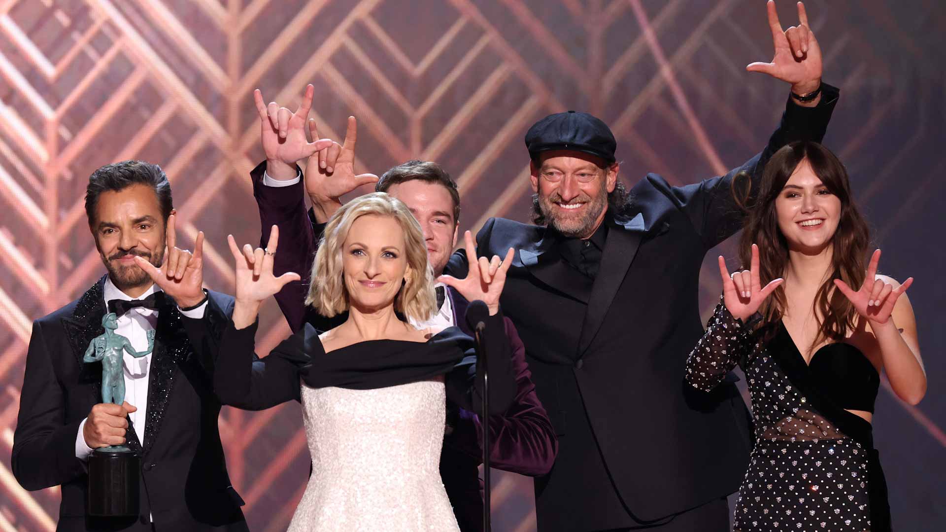 Image for the title: 'CODA' lands top SAG award on road to the Oscars 