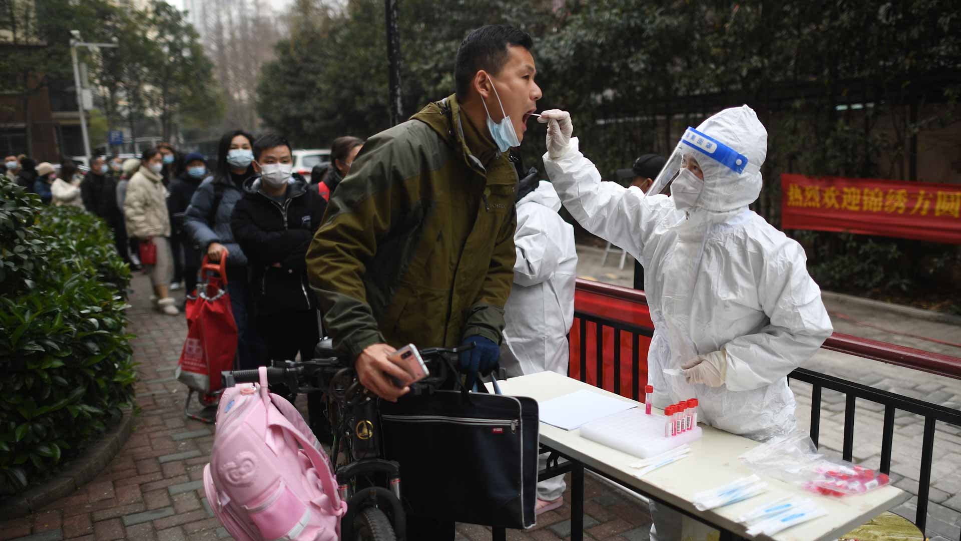 Image for the title: China reports 200 new COVID-19 cases 