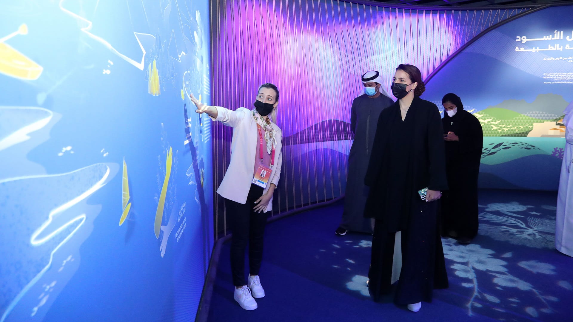 Image for the title: Mariam Almheiri tours Montenegro Pavilion at Expo 2020 Dubai 