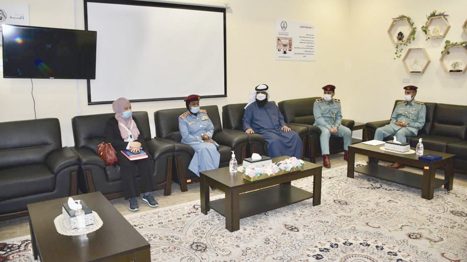 Image for the title: Sharjah Police receives delegation from General Department of PCE 
