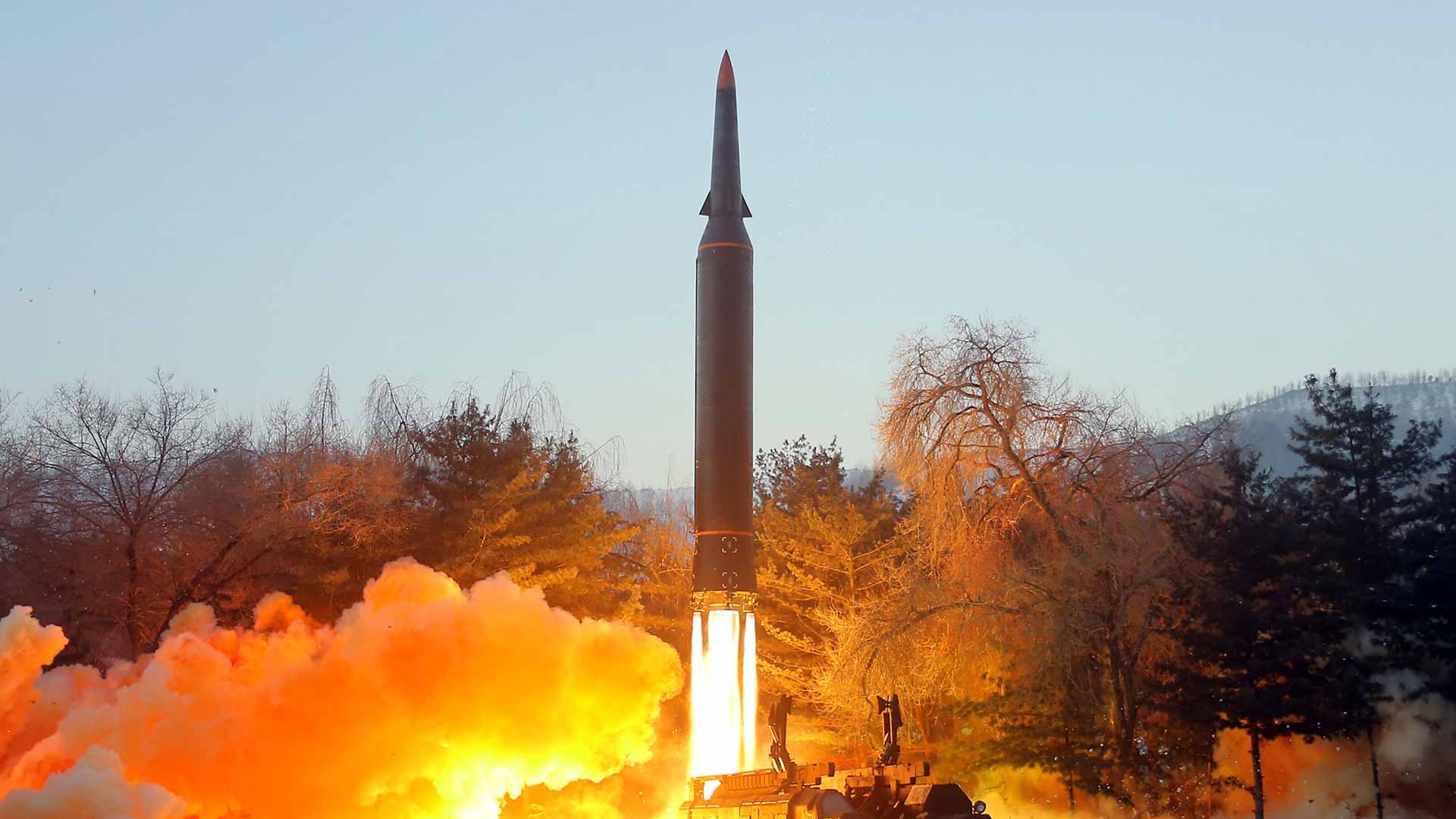 Image for the title: North Korea says it tested hypersonic missile 