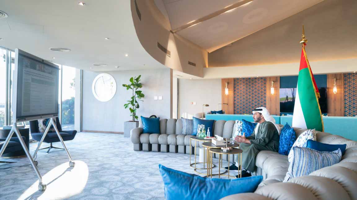 صورة بعنوان: حمدان بن زايد يترأس اجتماع مجلس إدارة شركة الظاهرة القابضة 