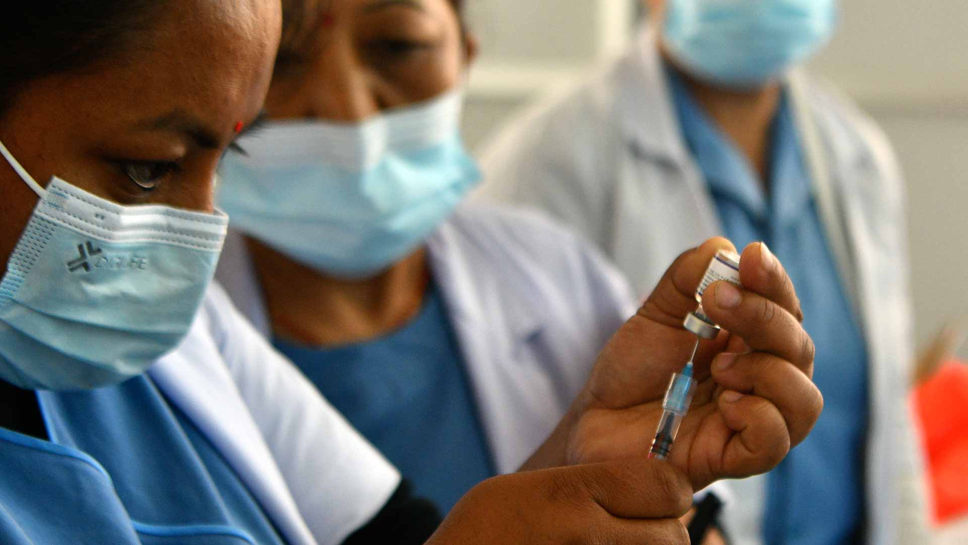 Image for the title: Nepal starts giving COVID-19 vaccine booster shots 