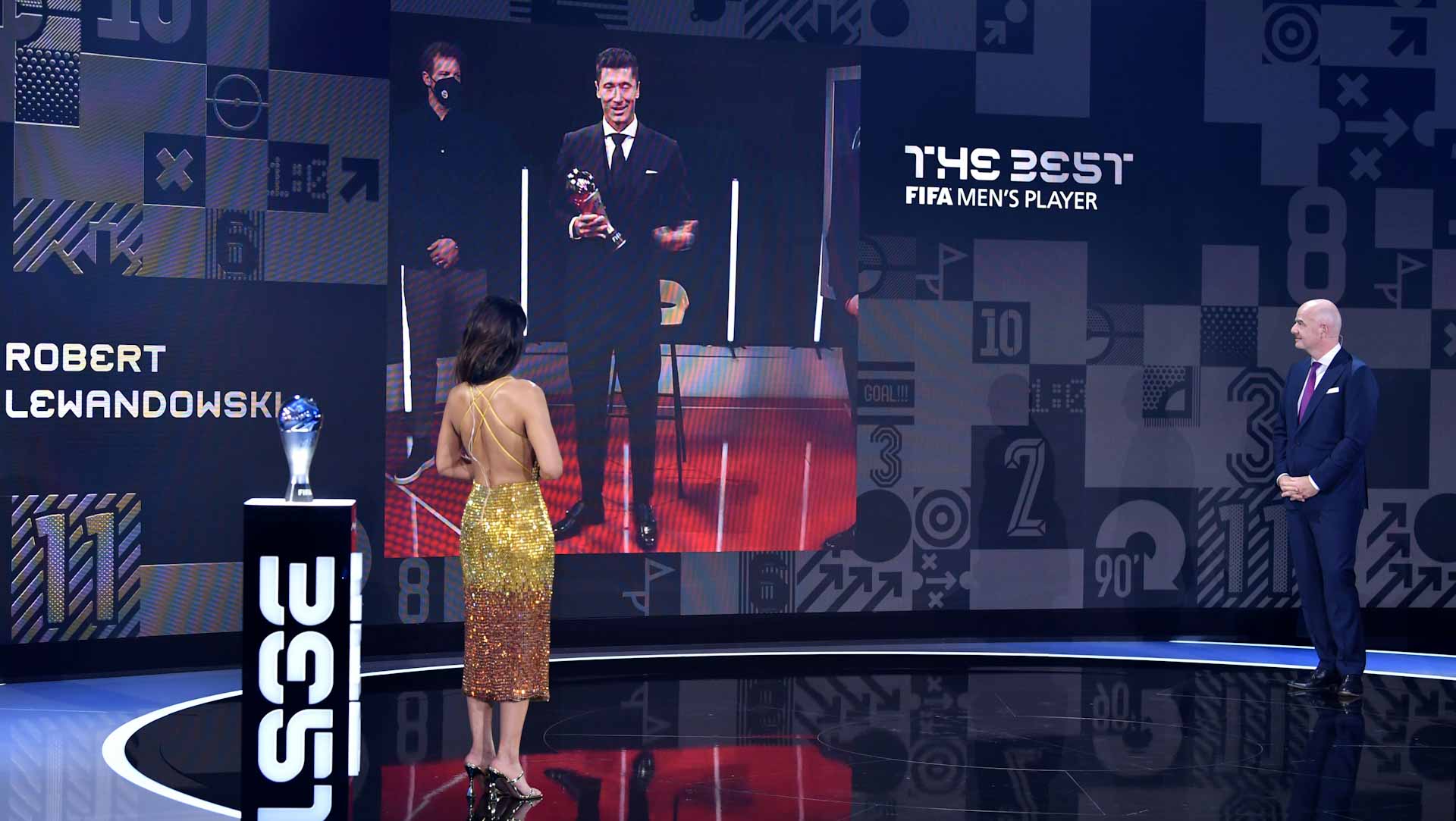 Image for the title: Robert Lewandowski named Best FIFA Men's Player of the Year 2021 