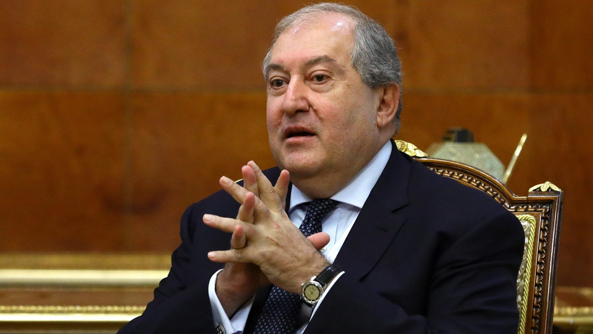 Image for the title: Armenian pres. quits over lack of influence in 'difficult times' 