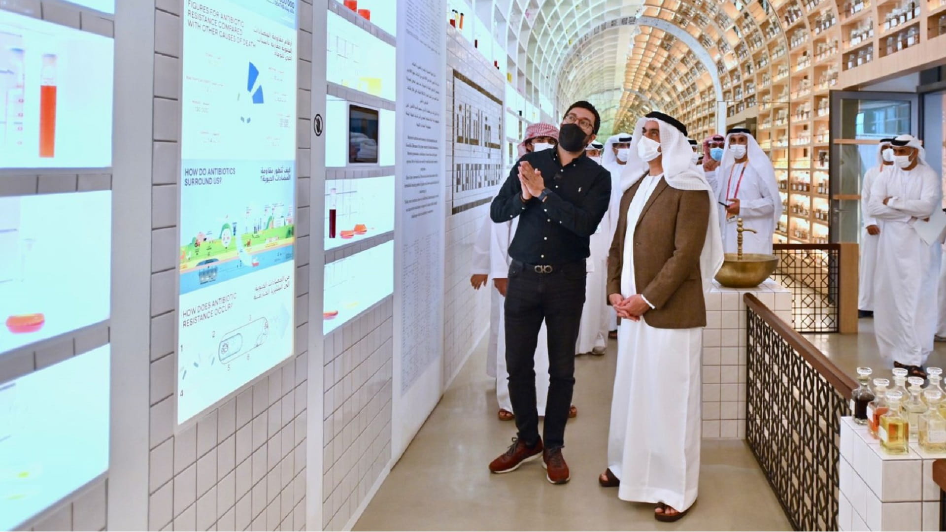 Image for the title: Saif bin Zayed visits Moroccan Pavilions at Expo 2020 Dubai 