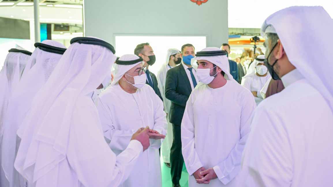 صورة بعنوان: حمدان بن محمد يفتتح معرضي "الصحة العربي" و"ميدلاب" 2022 