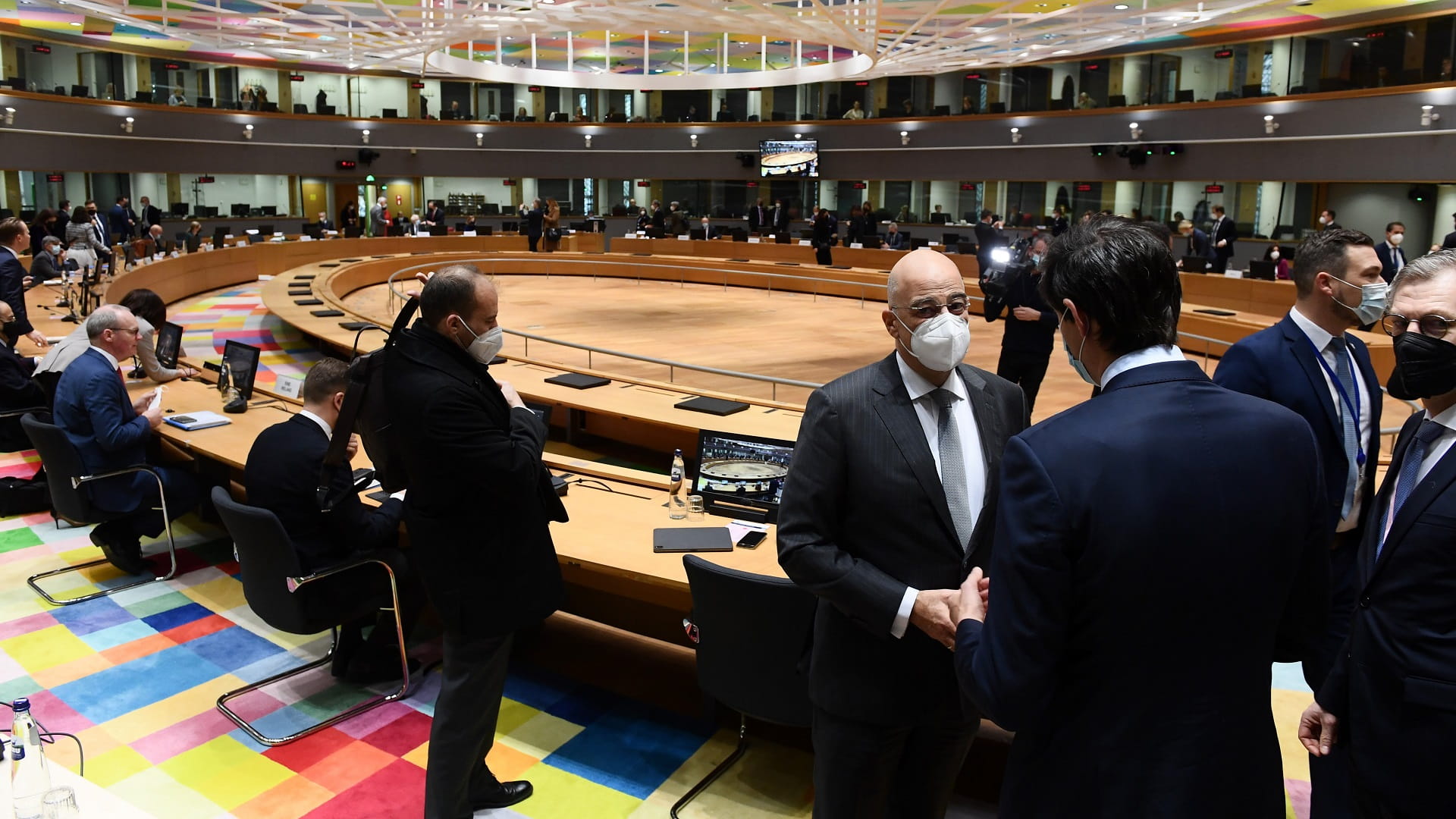 Image for the title: US, EU coordinate Russia response as Ukraine tensions rise 