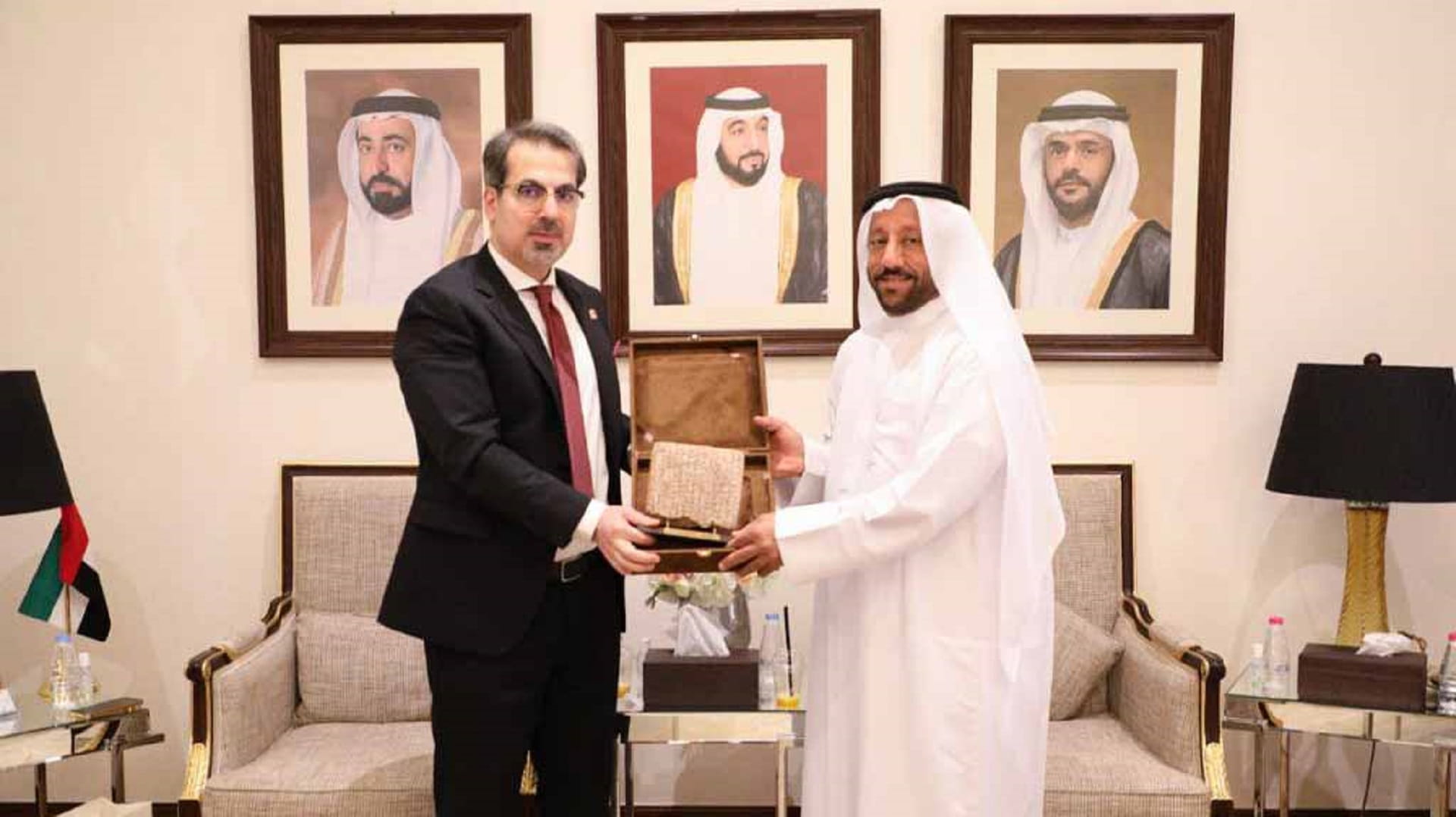 صورة بعنوان: غرفة الشارقة تستعرض مع سوريا الفرص الاستثمارية المتاحة  