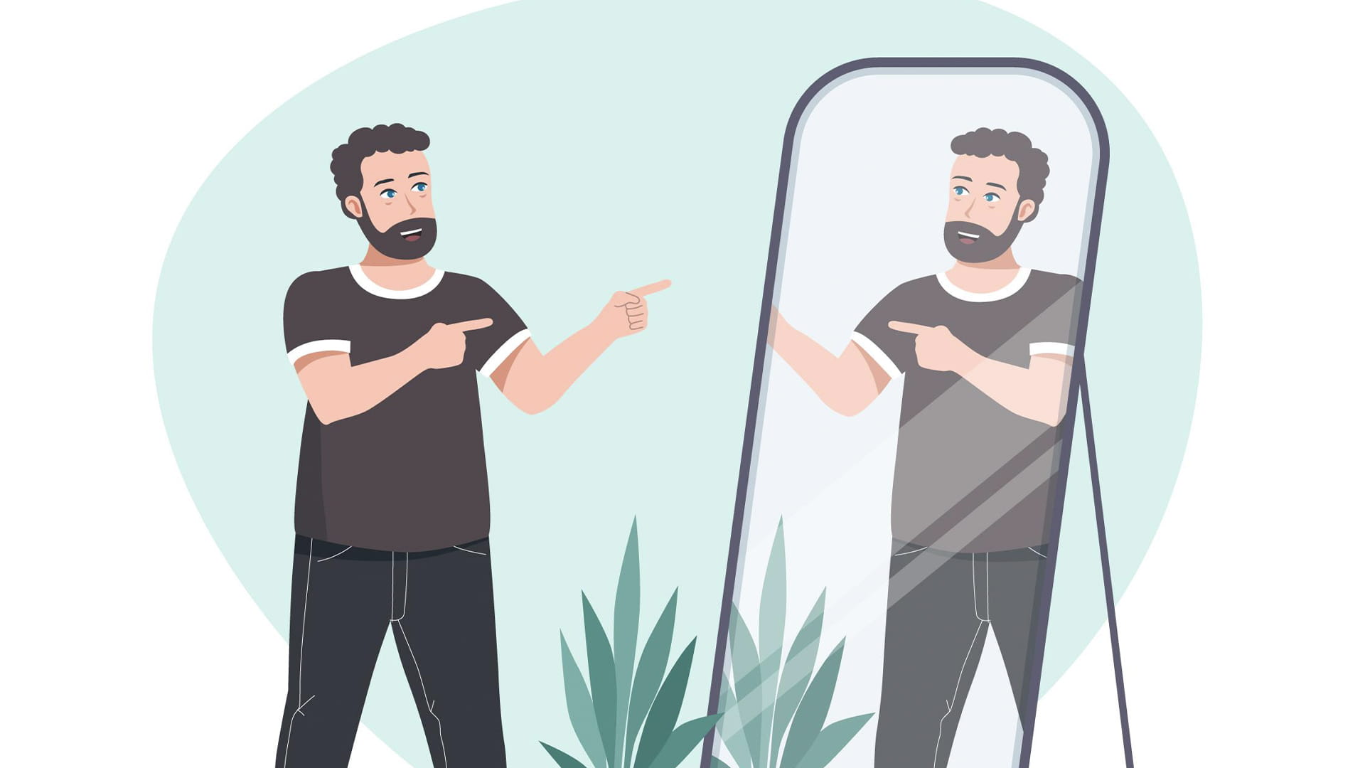 صورة بعنوان: أنت وانعكاسك..  