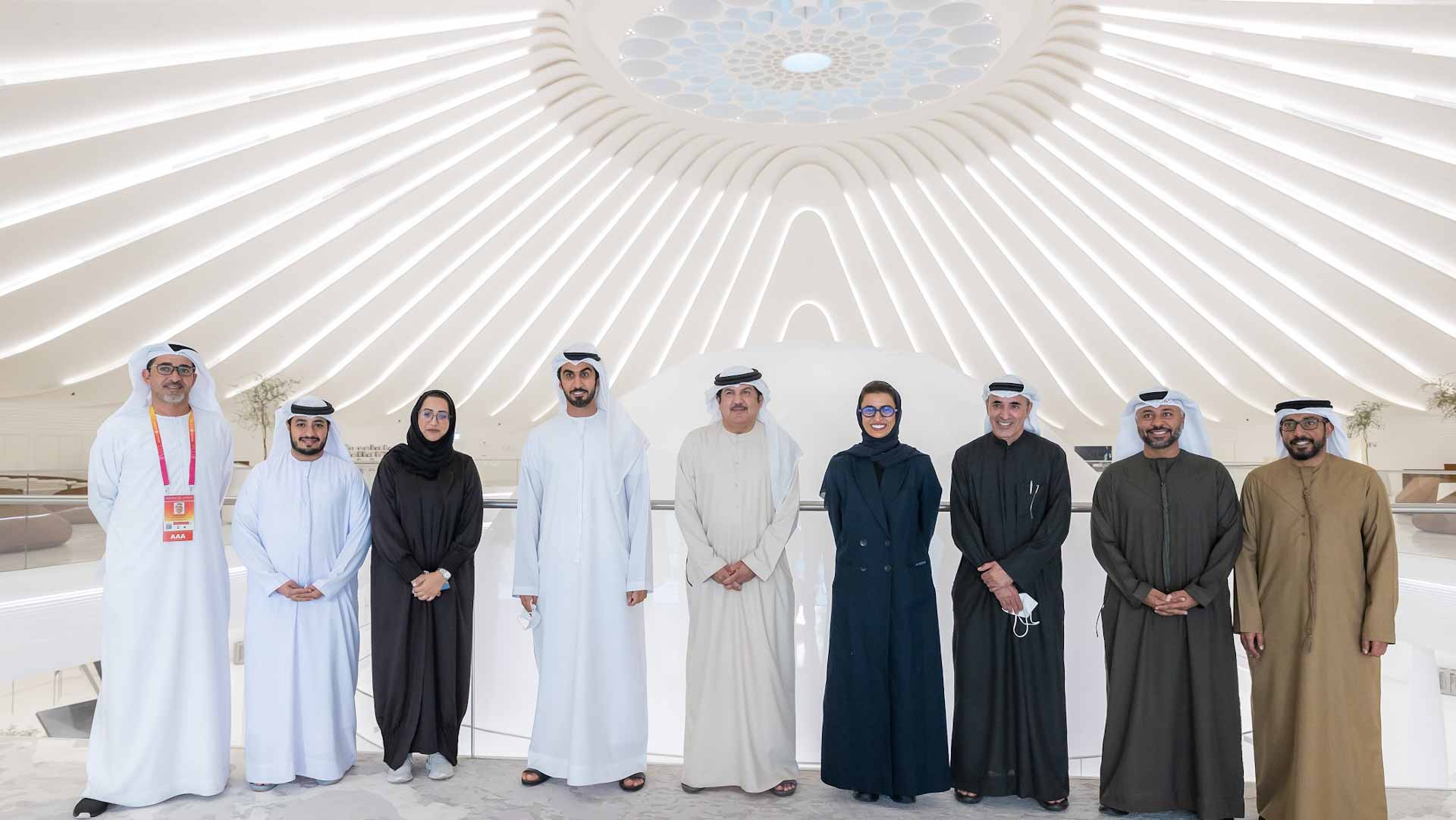 Image for the title: Noura Al Kaabi meets UAE theatre personalities at Expo 2020 Dubai 