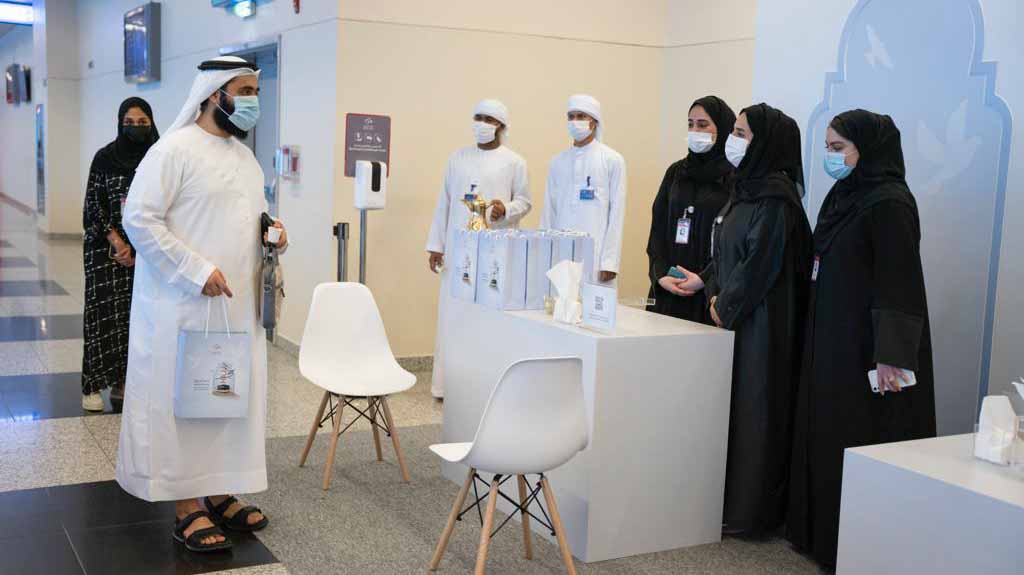 Image for the title: Sharjah Airport bid farewell to pilgrims departing to Holy Land 