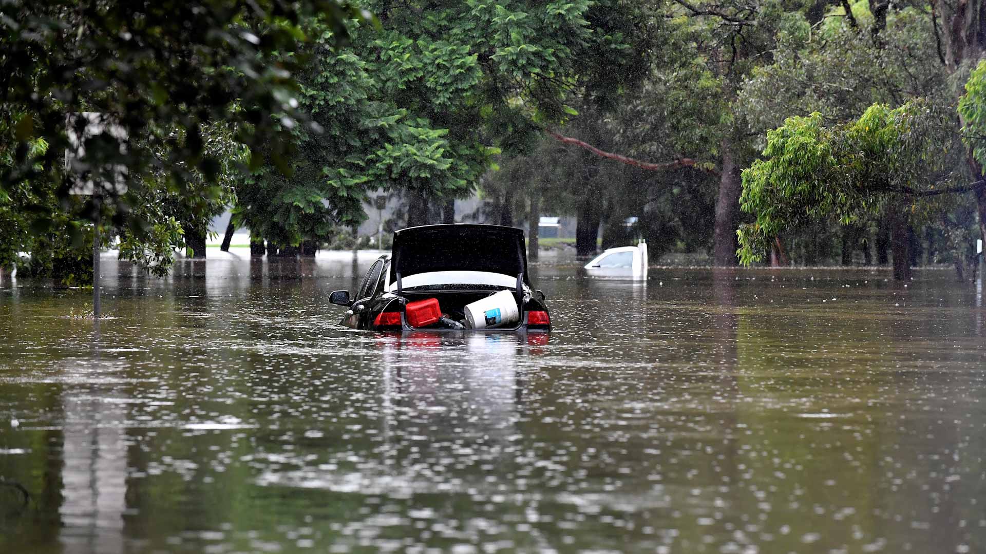 Image for the title: Flooding causes havoc in Sydney as torrential rain batters city 