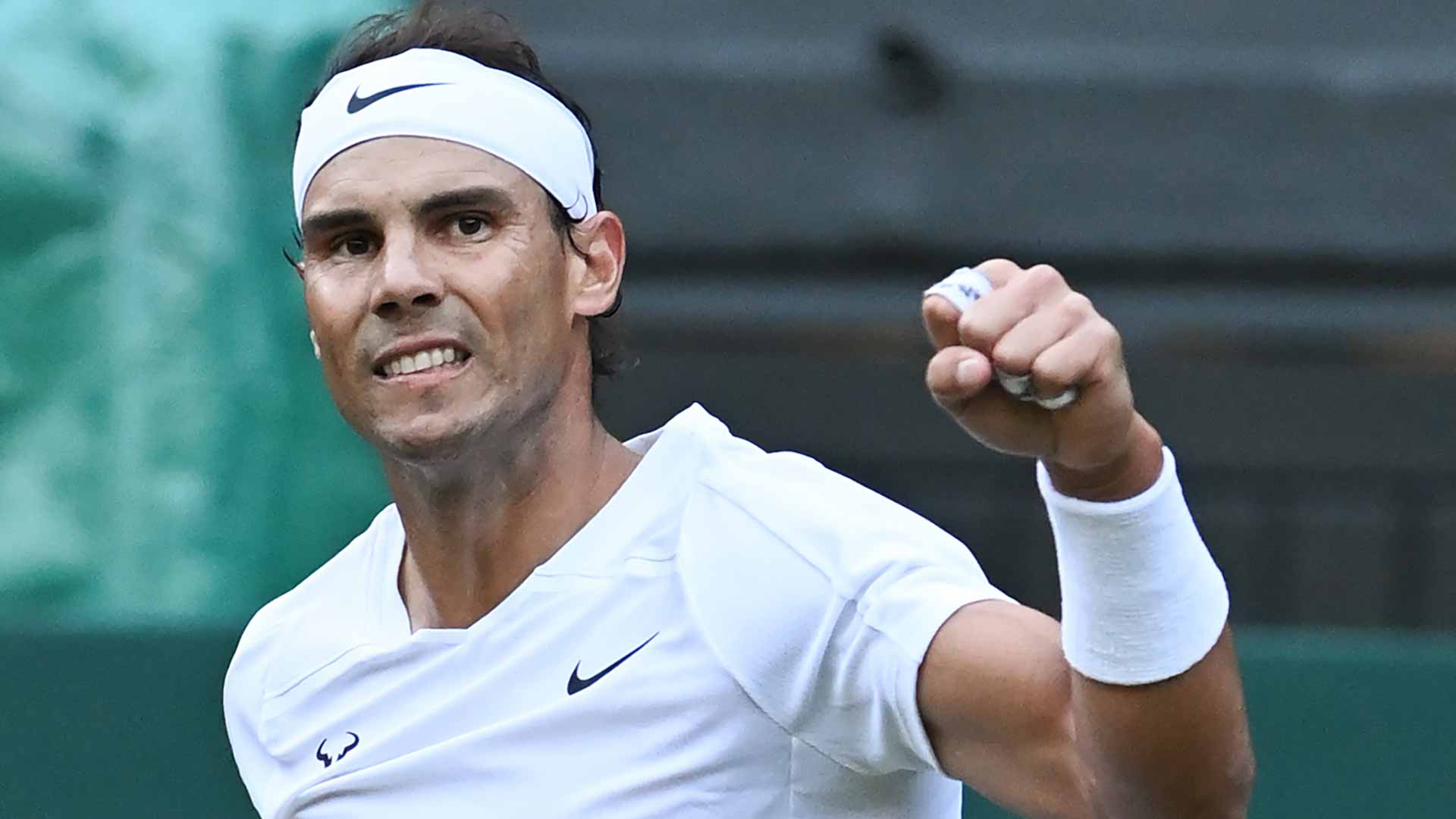 Image for the title: Nadal into Wimbledon quarters as Kyrgios lurks 