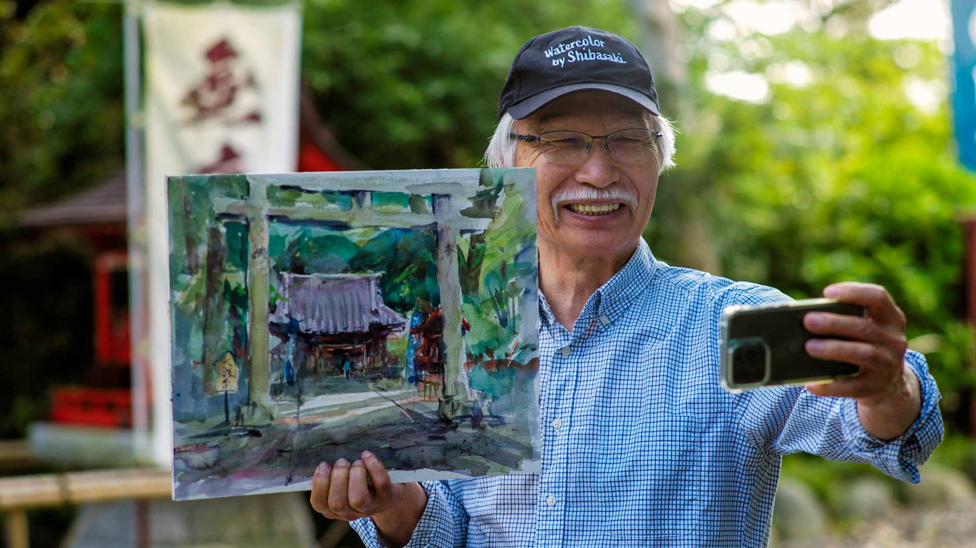 Image for the title: Japanese man draws in following as art YouTuber 