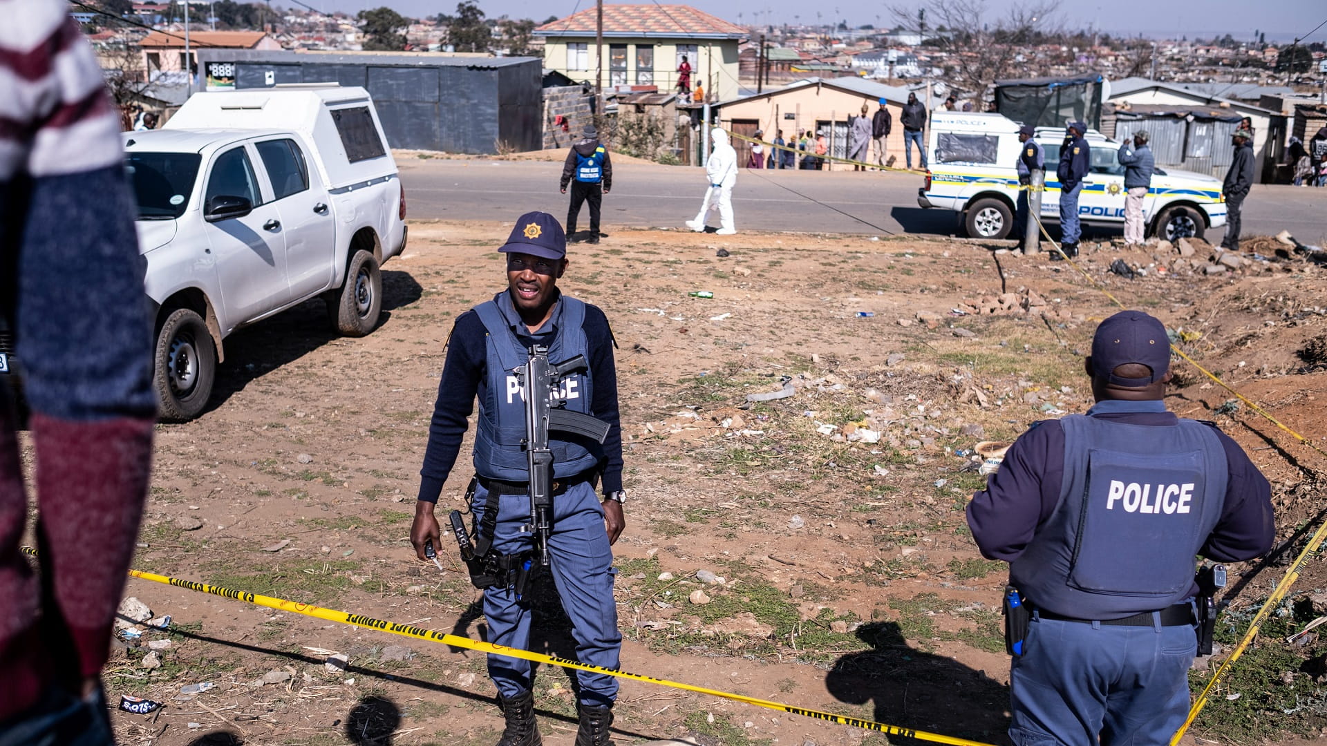 Image for the title: Two shooting incidents leave 19 dead in South Africa 
