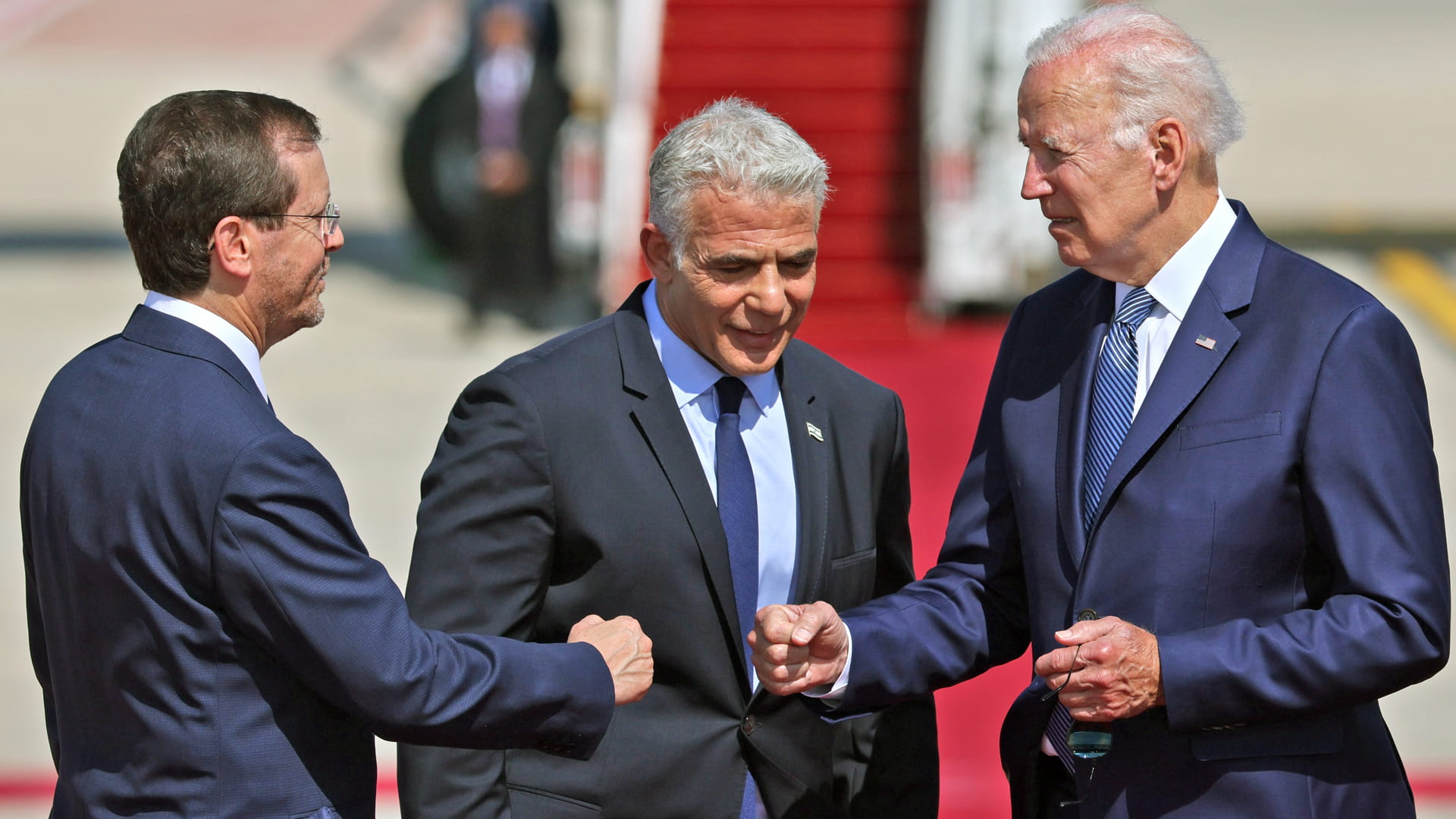 صورة بعنوان: الرئيس الأميركي يتعهد بالعمل على تعزيز دمج إسرائيل في المنطقة 