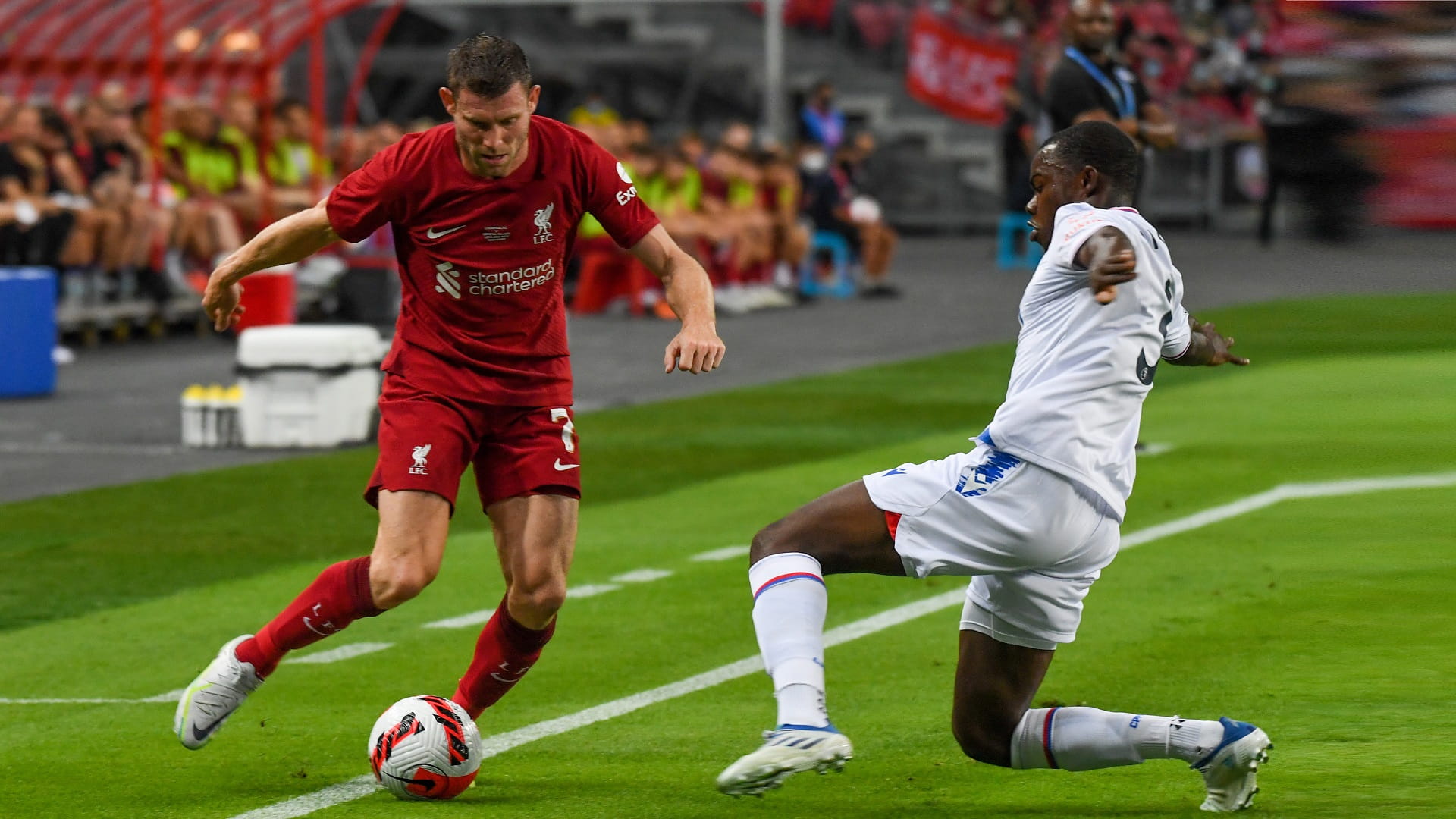 صورة بعنوان: ليفربول يتغلب على كريستال بالاس بثنائية نظيفة 