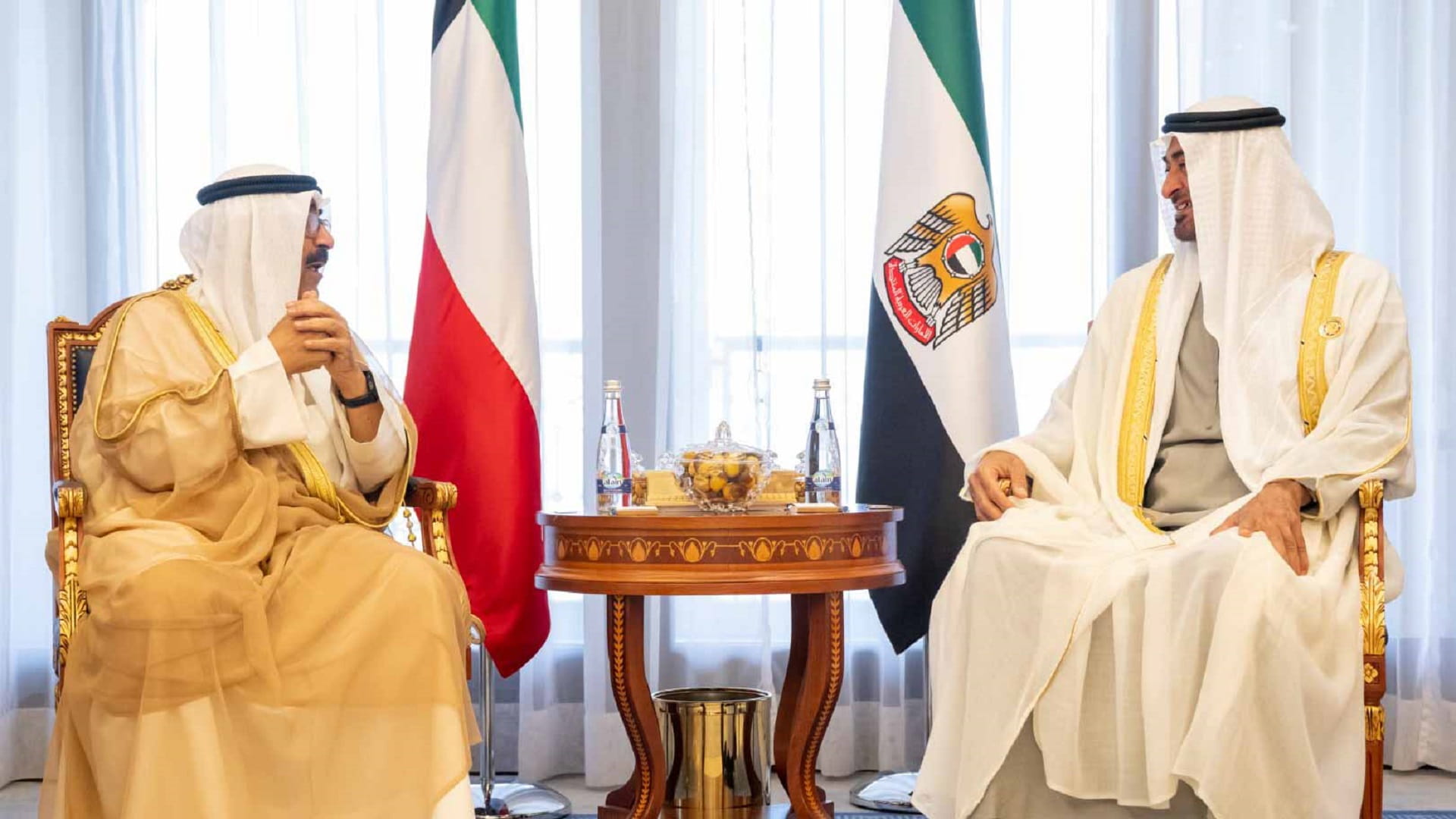 Image for the title: UAE President receives Kuwaiti Crown Prince 