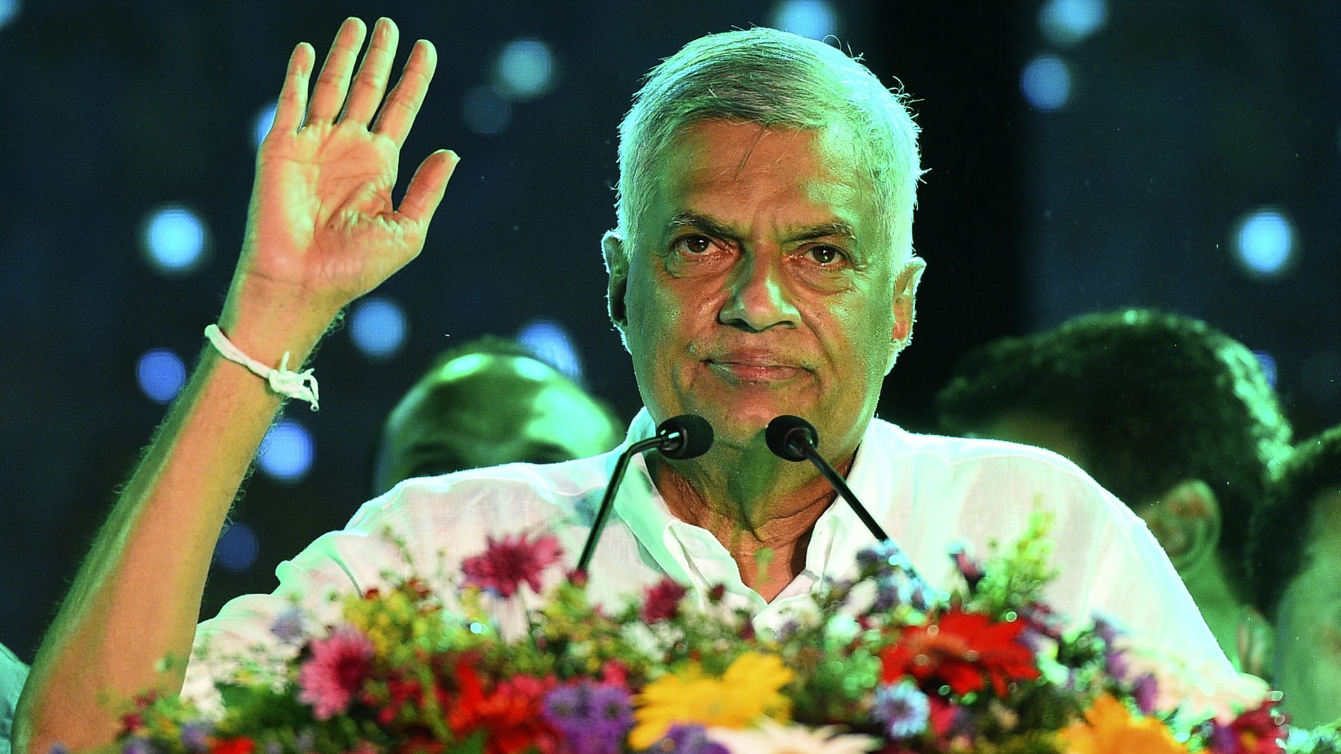 Image for the title: Six-time PM Wickremesinghe wins Sri Lanka presidency 