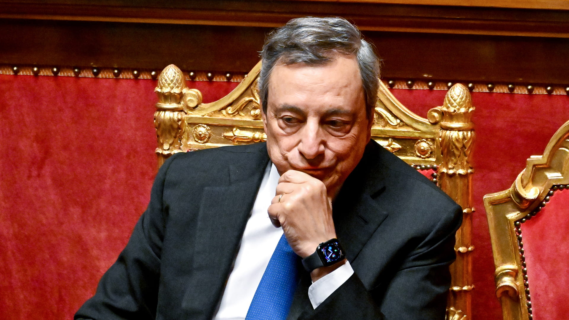 صورة بعنوان: استقالة متوقعة لدراجي بعد رفض 3 أحزاب إيطالية تصويت ثقة بحكومته 