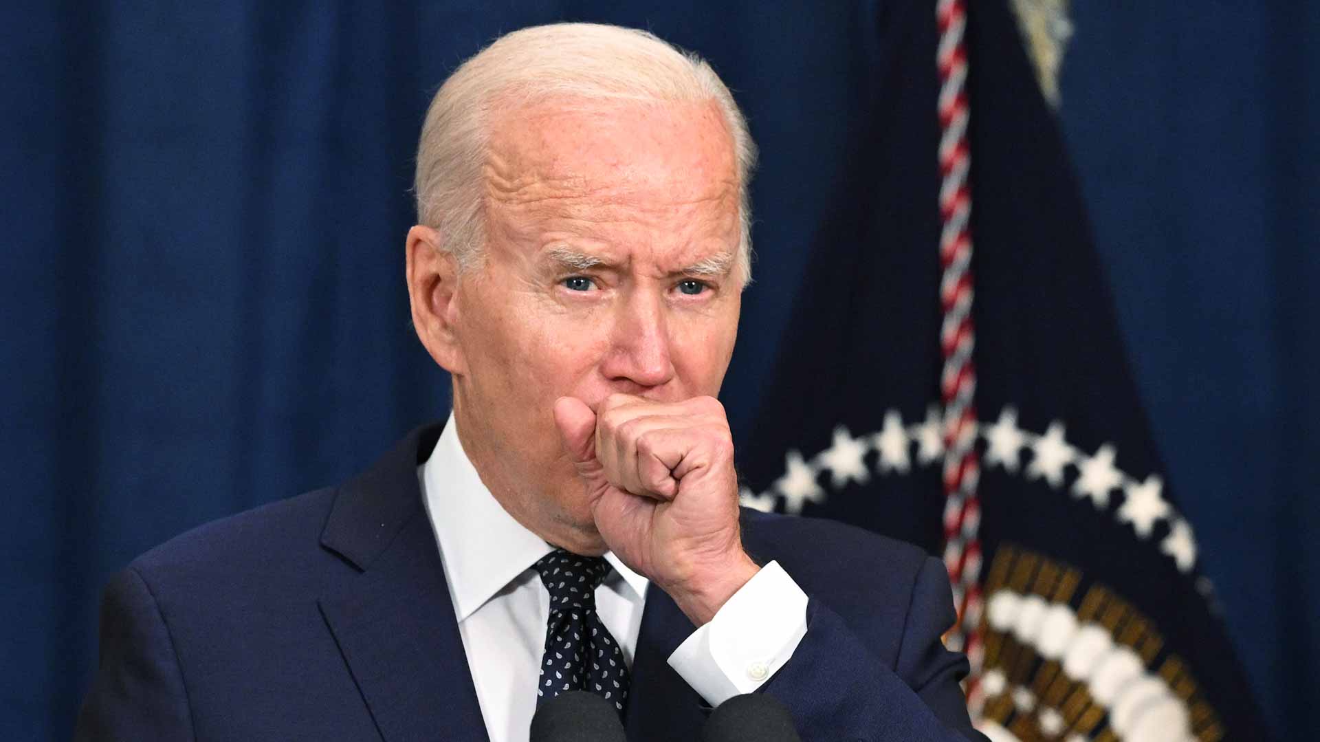 Image for the title: Biden condition has 'improved' since Covid diagnosis: WH doctor 