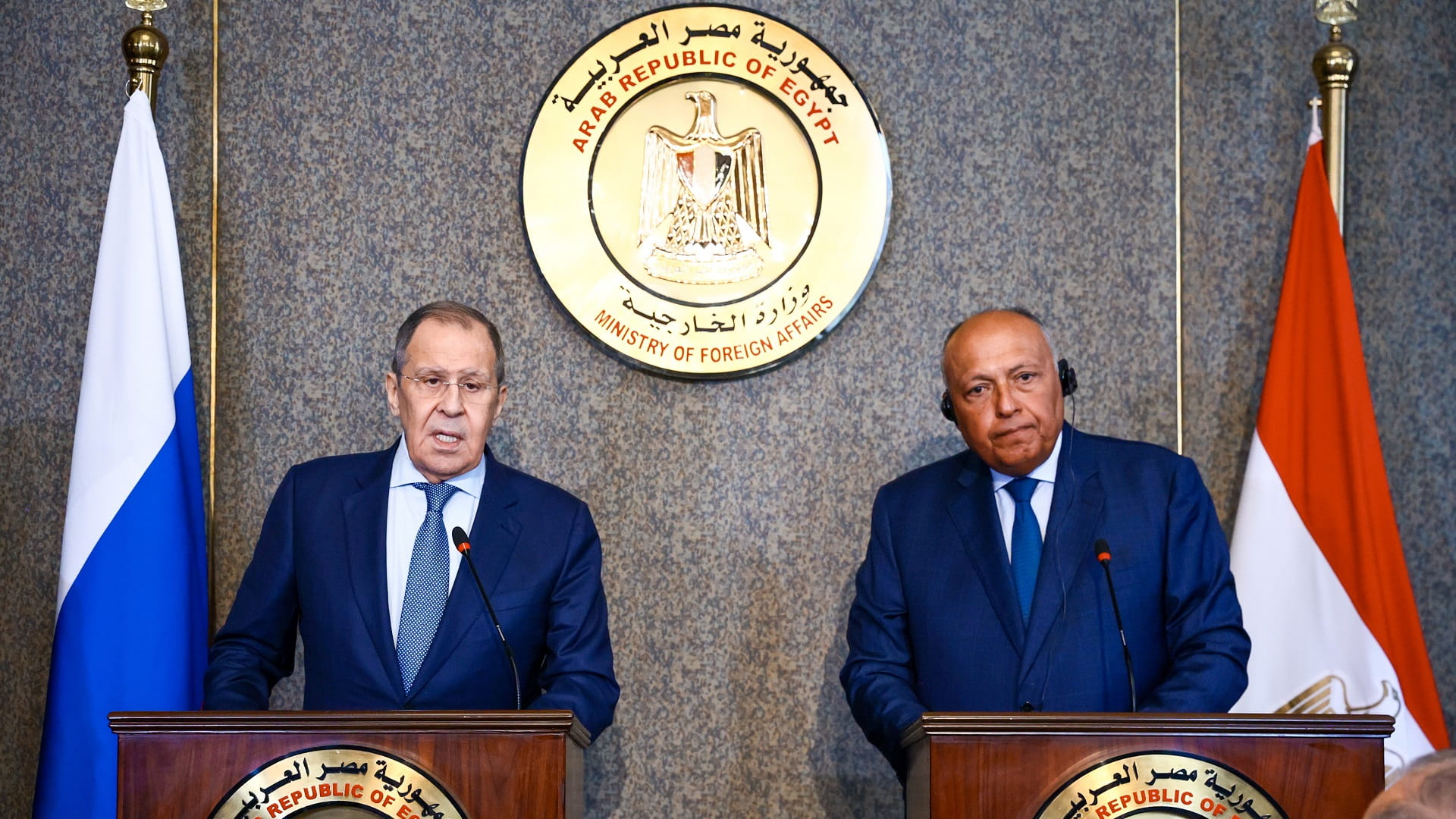 Image for the title: Russia FM reassures Egypt on grain deliveries 