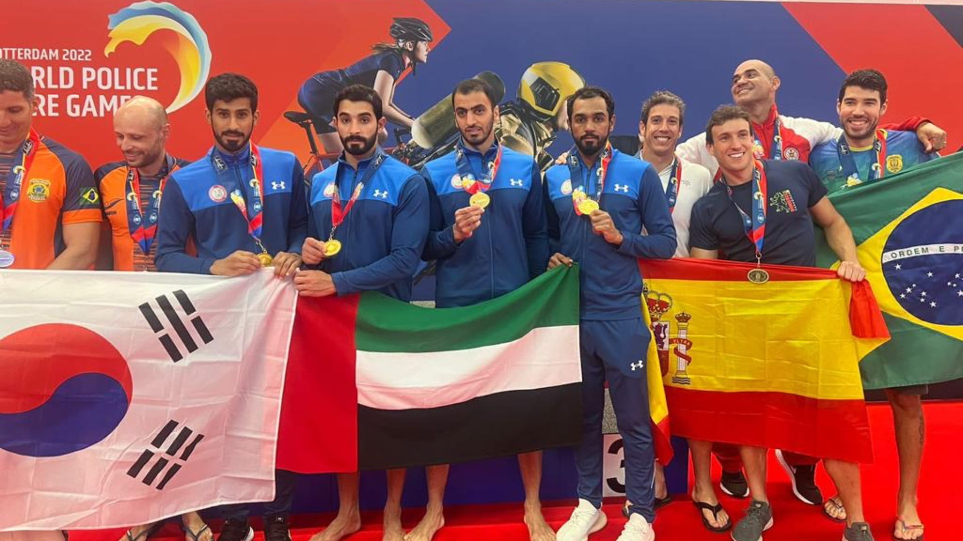 صورة بعنوان: شرطة أبوظبي تفوز بـ10 ميداليات في دورة الألعاب العالمية بهولندا 