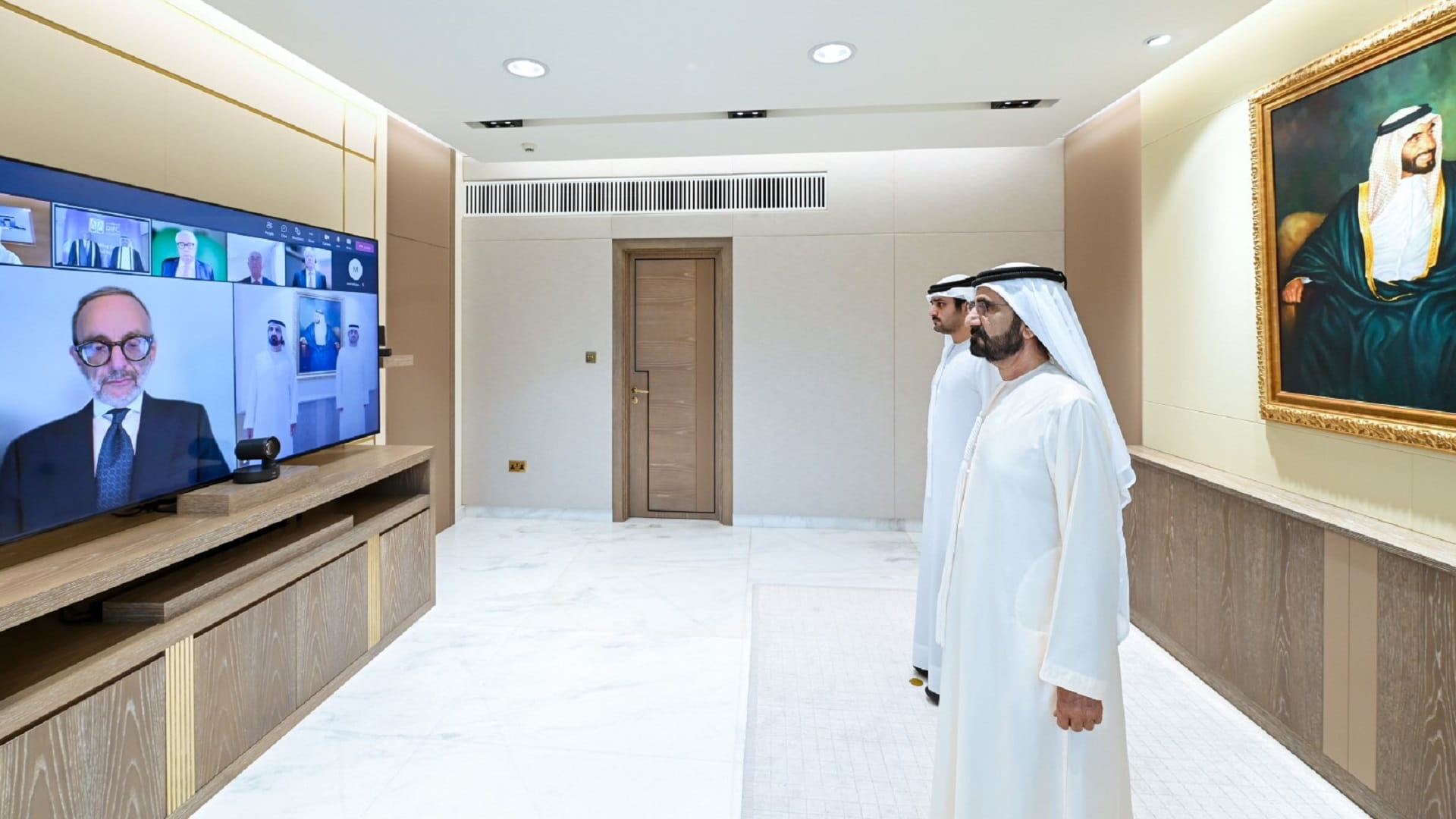 Image for the title: Four new DIFC Courts judges sworn in before Mohammed bin Rashid 