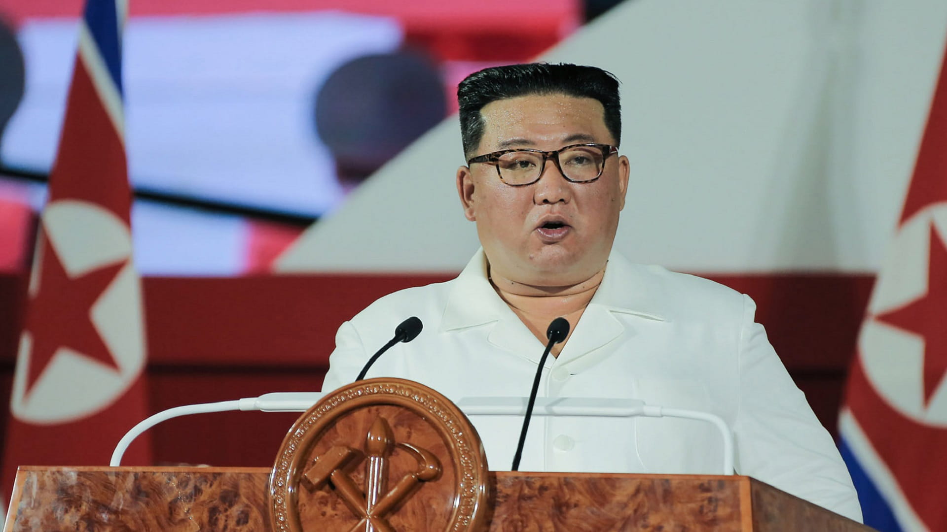 Image for the title: North Korea's Kim says 'ready to mobilise' nuclear weapons 
