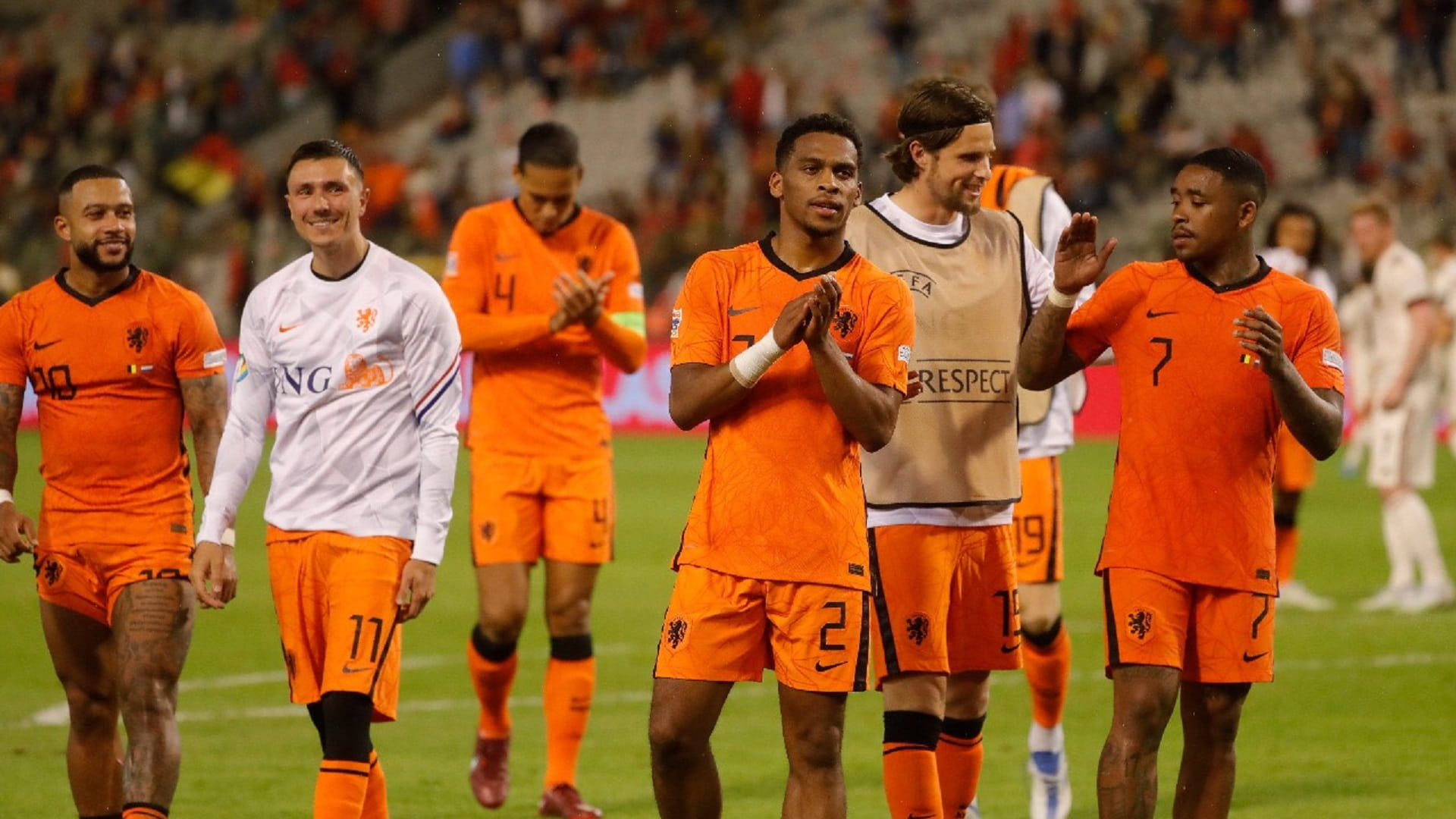 صورة بعنوان: هولندا تقسو على بلجيكا في دوري الأمم الأوروبية لكرة القدم 